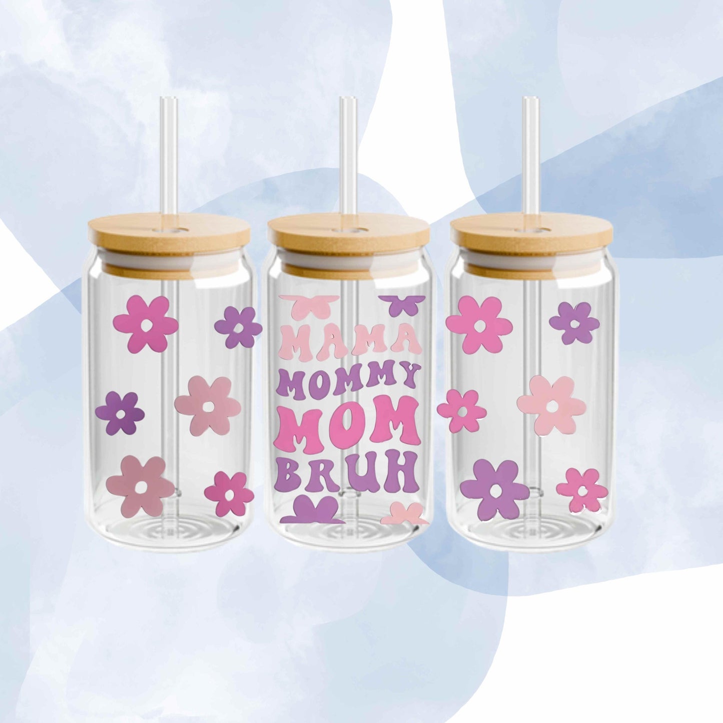 Mama, Mommy, Mom, Bruh 16oz Libbey Cup