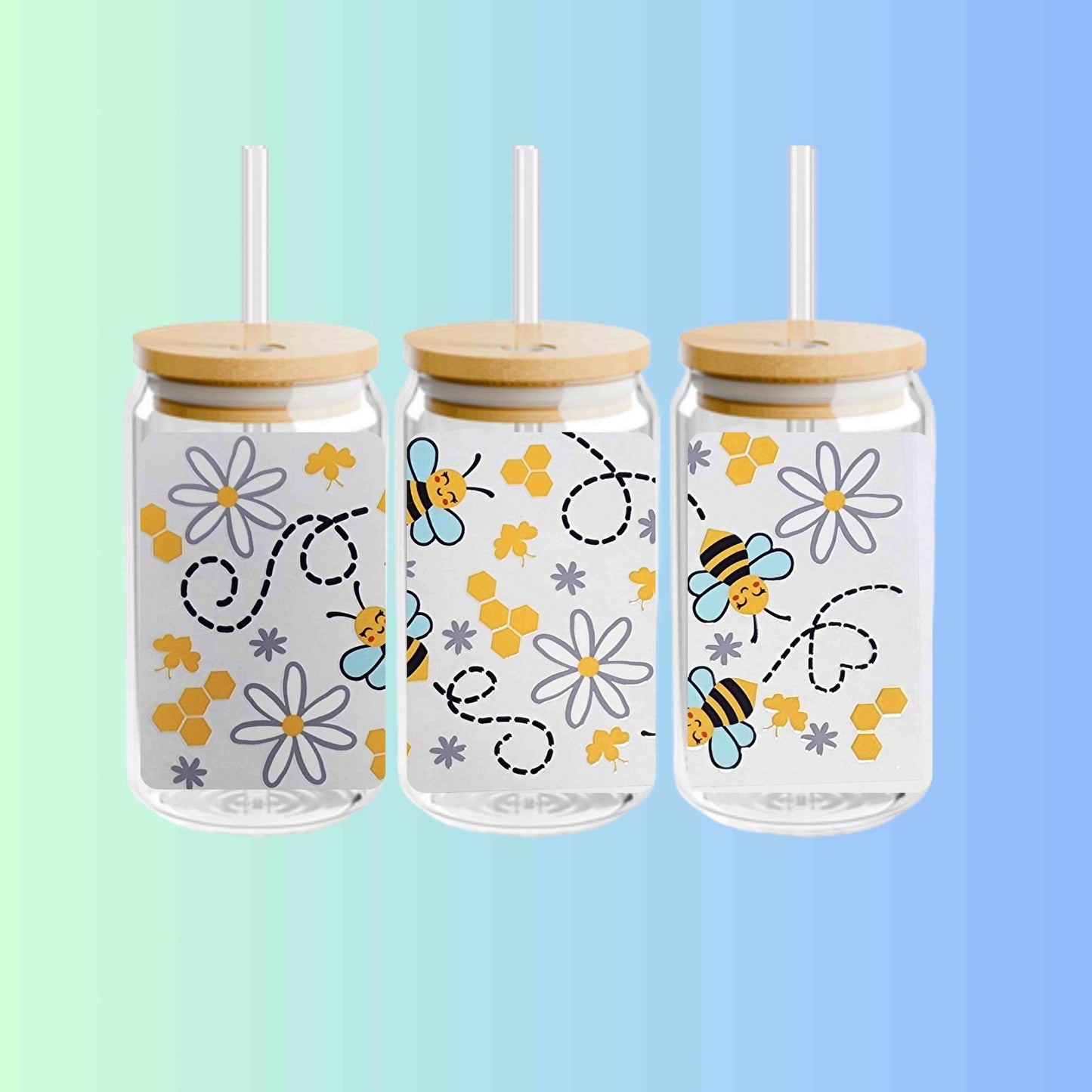 Summer Bee 16oz Libbey Cup