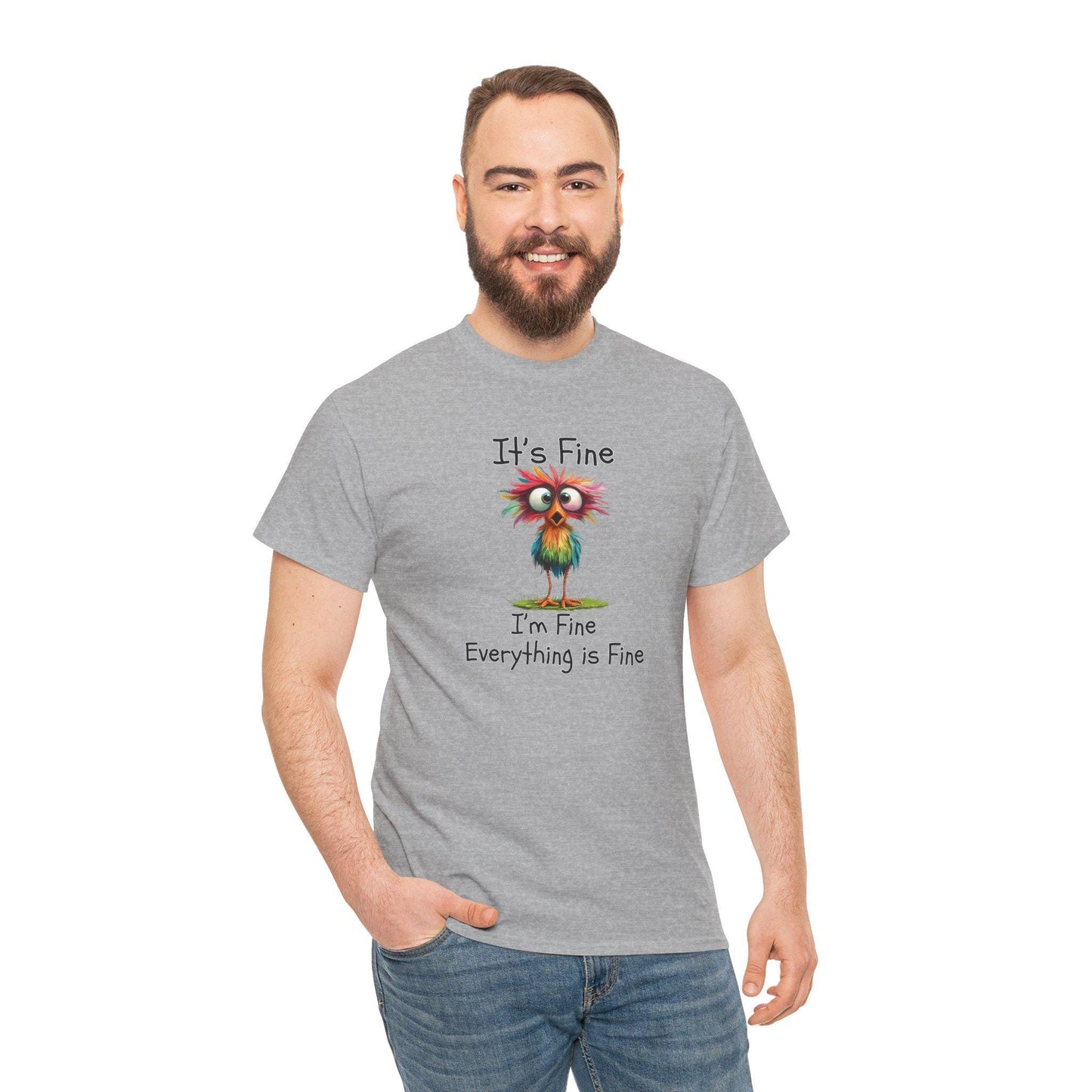 Funny Everything Is Fine Shirt,Graphic Tee, It's Fine, I'm Fine Everything is fine