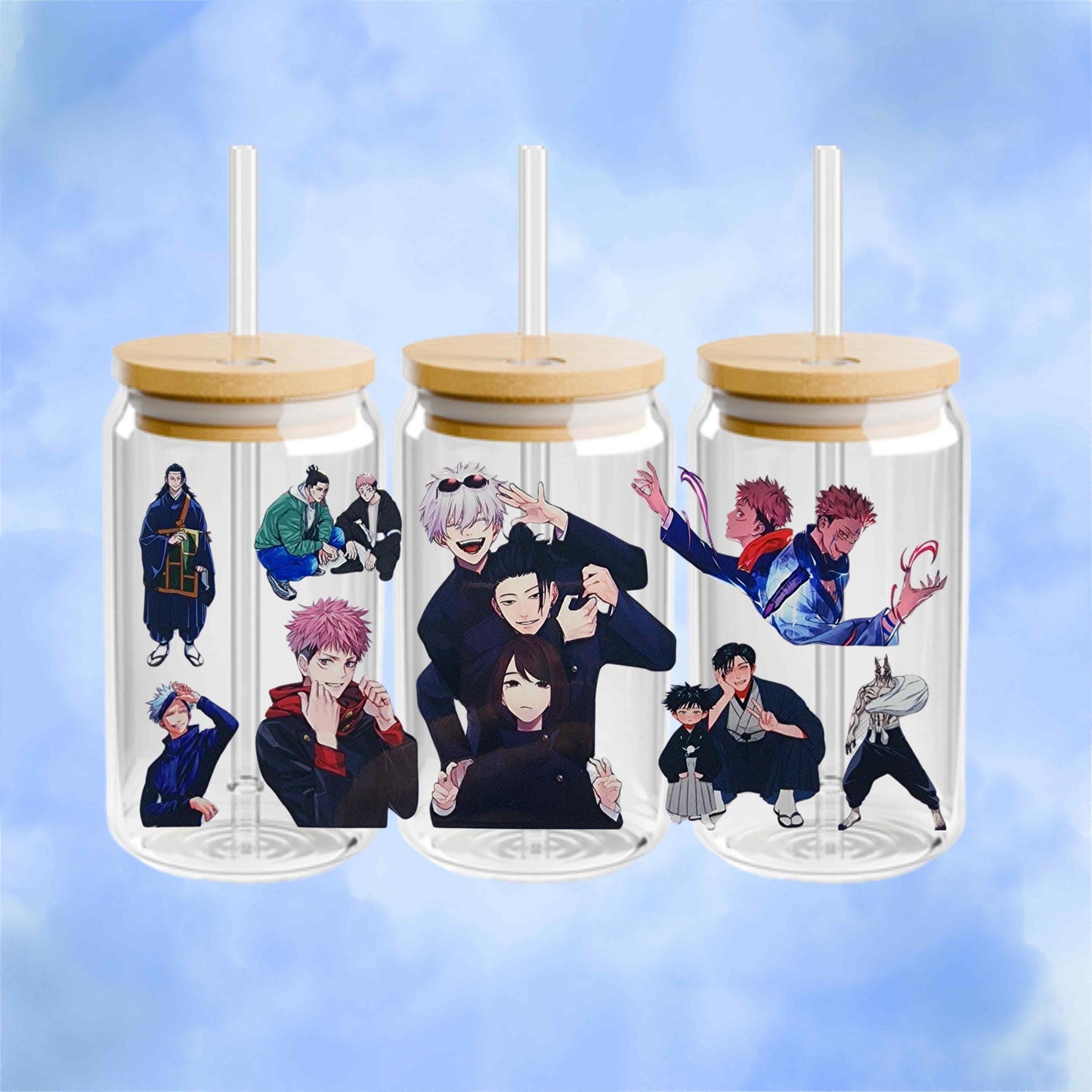 Jujutsu Kaisen Acrylic or Glass Cup, 16oz Libbey Cup