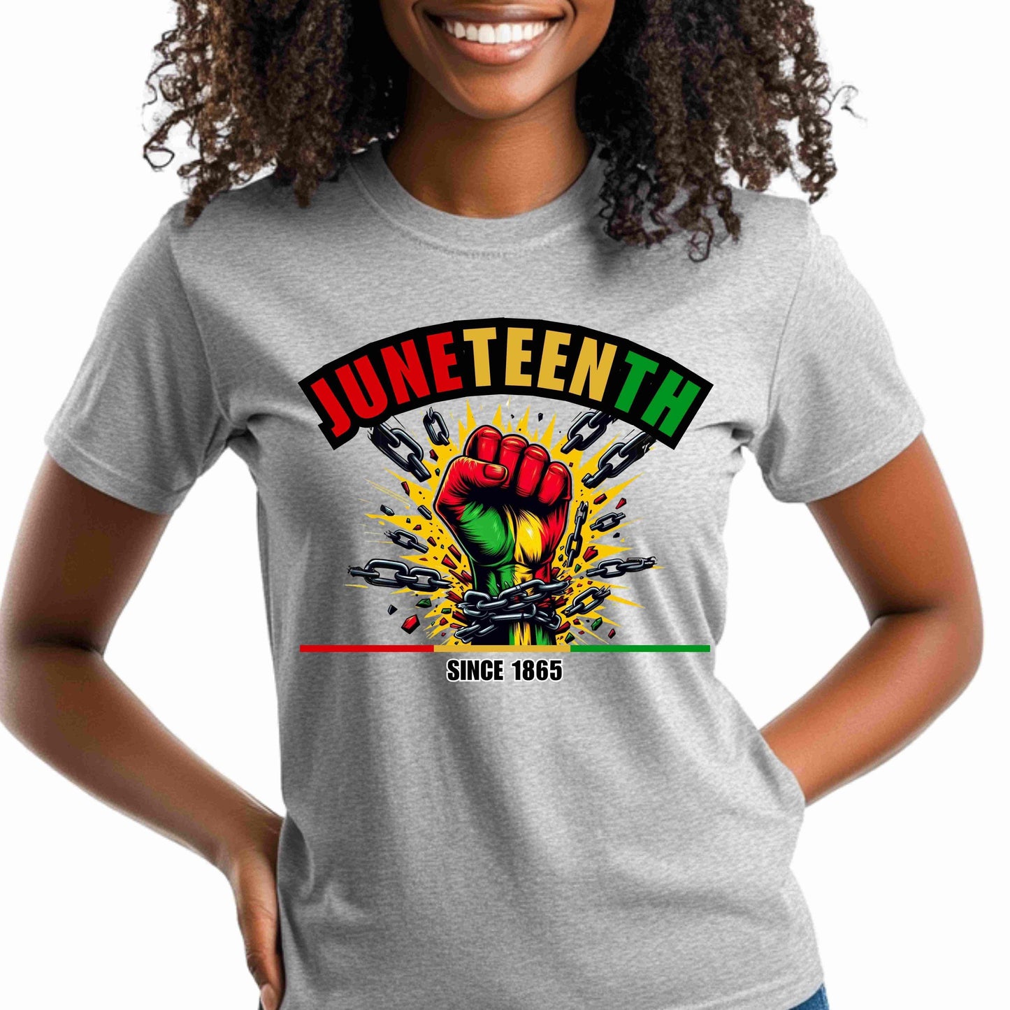 Digital Juneteenth freedom fist PNG, African pride Juneteenth celebration PNG