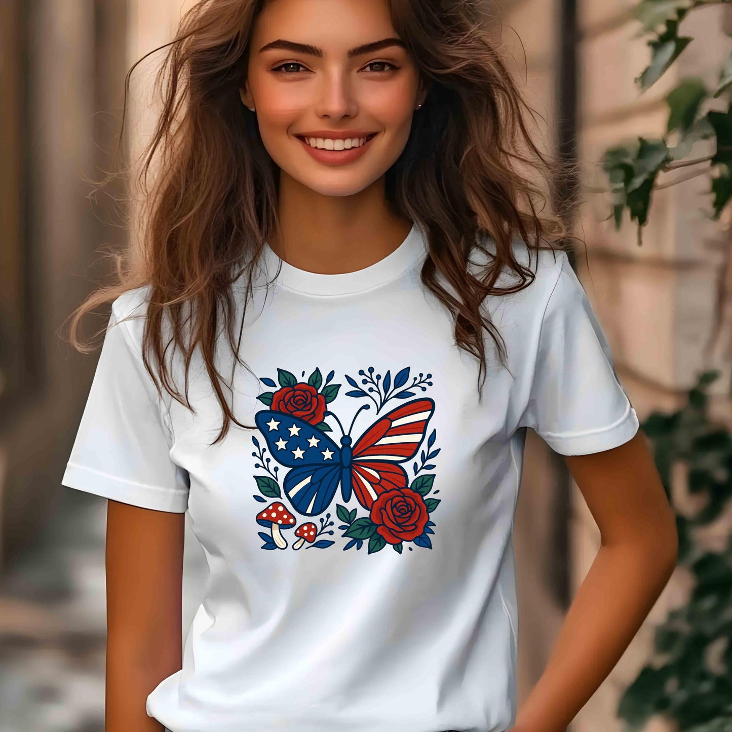 Red White Blue Tee, Patriotic Tee, American Flag Shirt, Patriotic Clothing, 4th of July Shirt