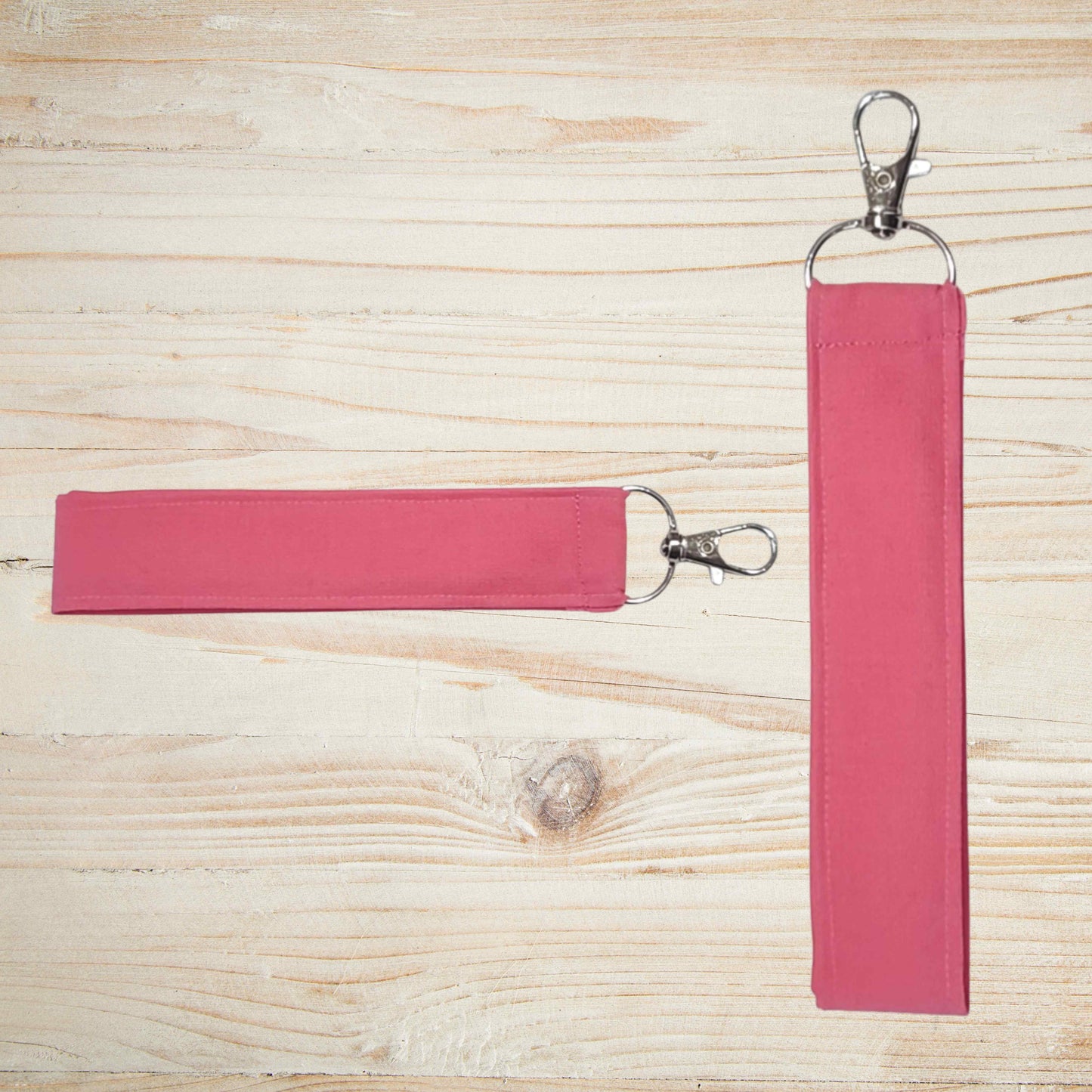 Fabric wristlet keychain with sturdy key ring. Perfect key holder strap for car keys, house keys, and everyday use