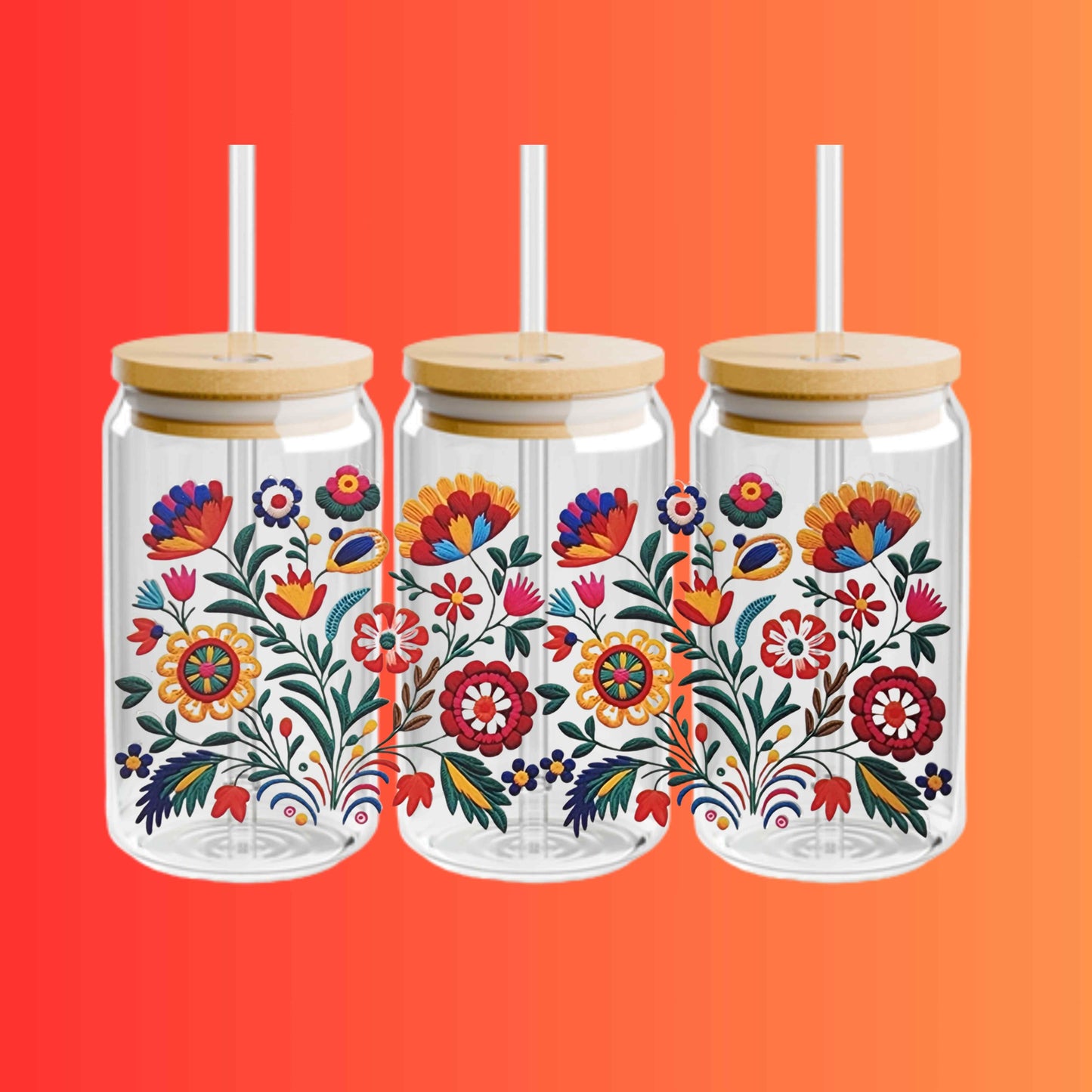 Embroidery Theme Cup
