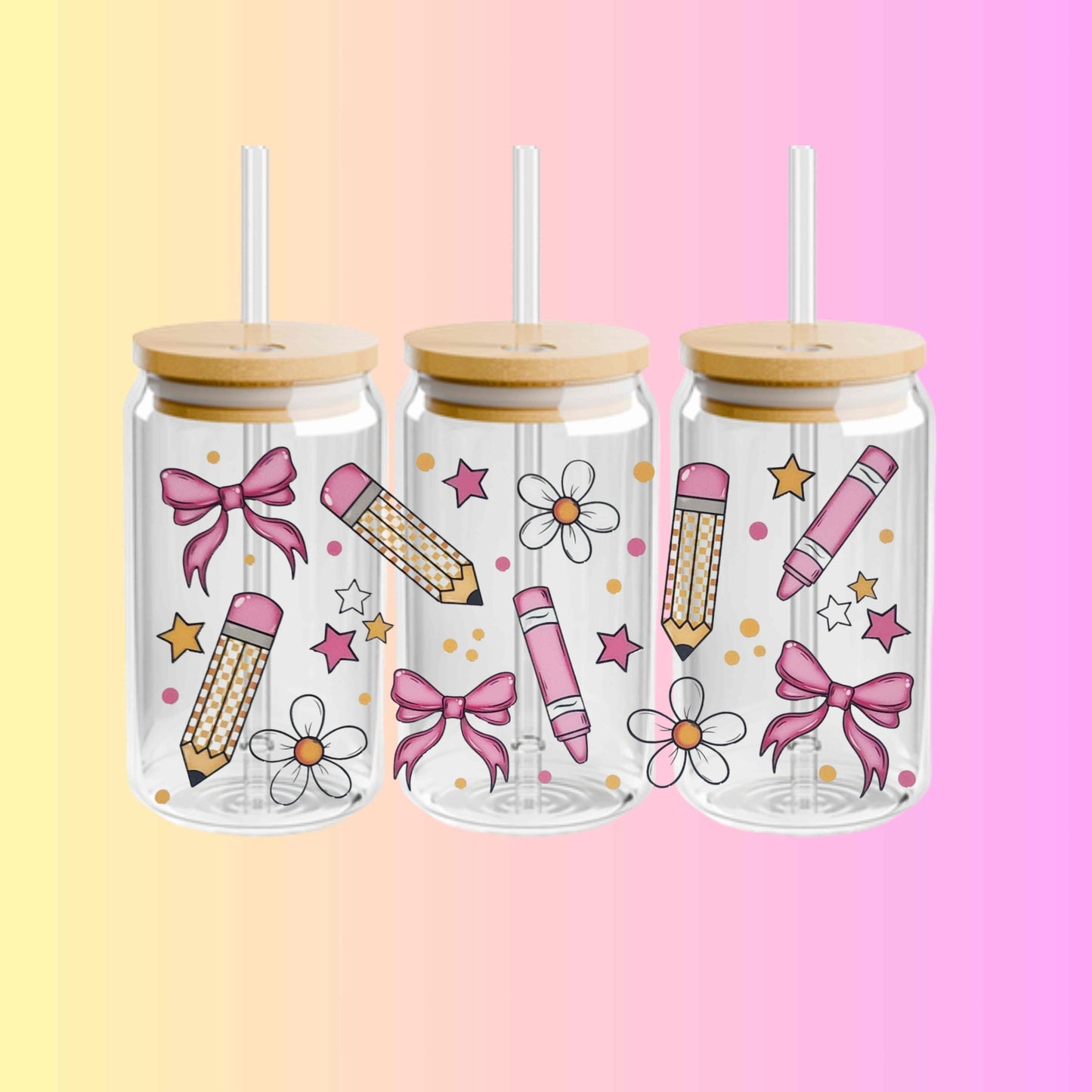 Back to School 16oz Libbey Cup