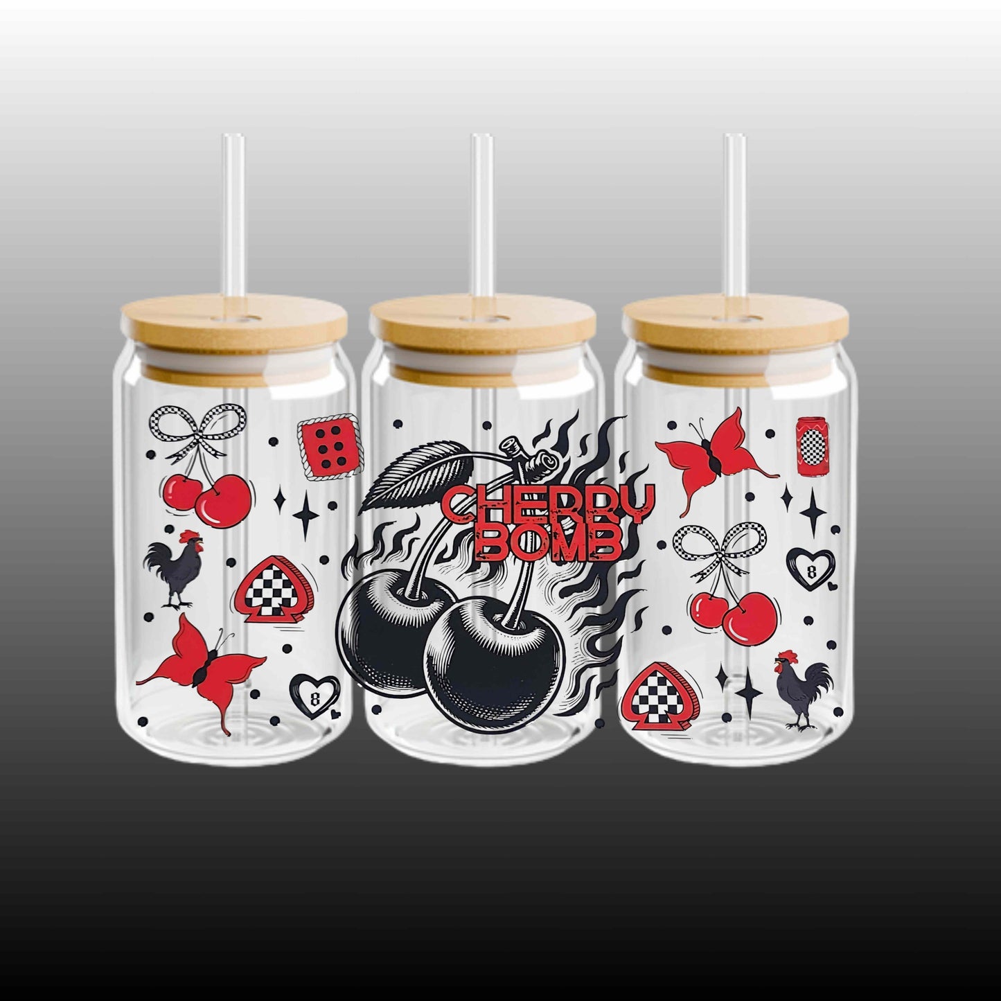 Cherry Bomb 16oz Libbey Cup