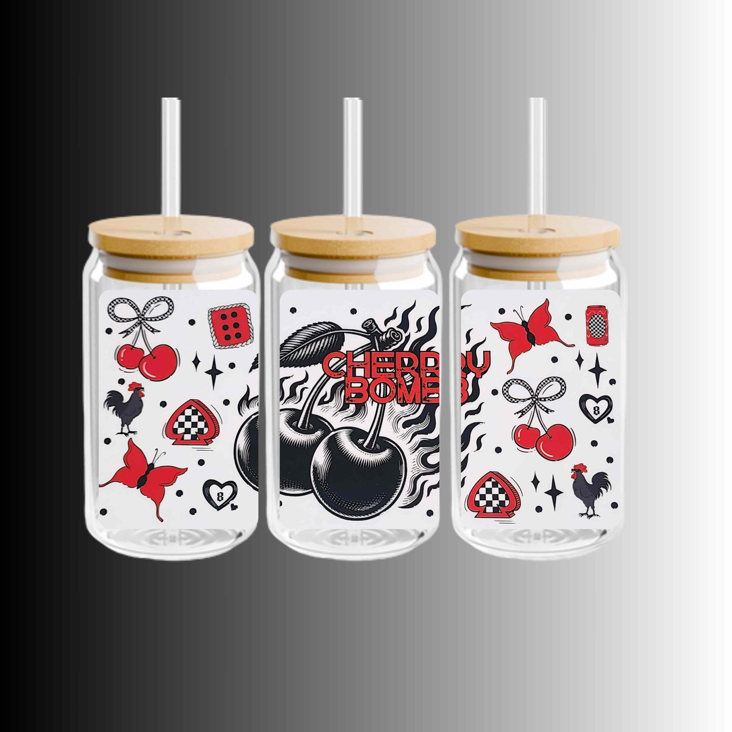 Cherry Bomb 16oz Libbey Cup