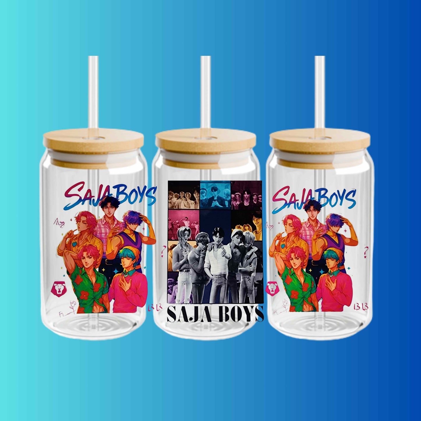 KPOP Saja Boys 16oz Acrylic or Glass Cup