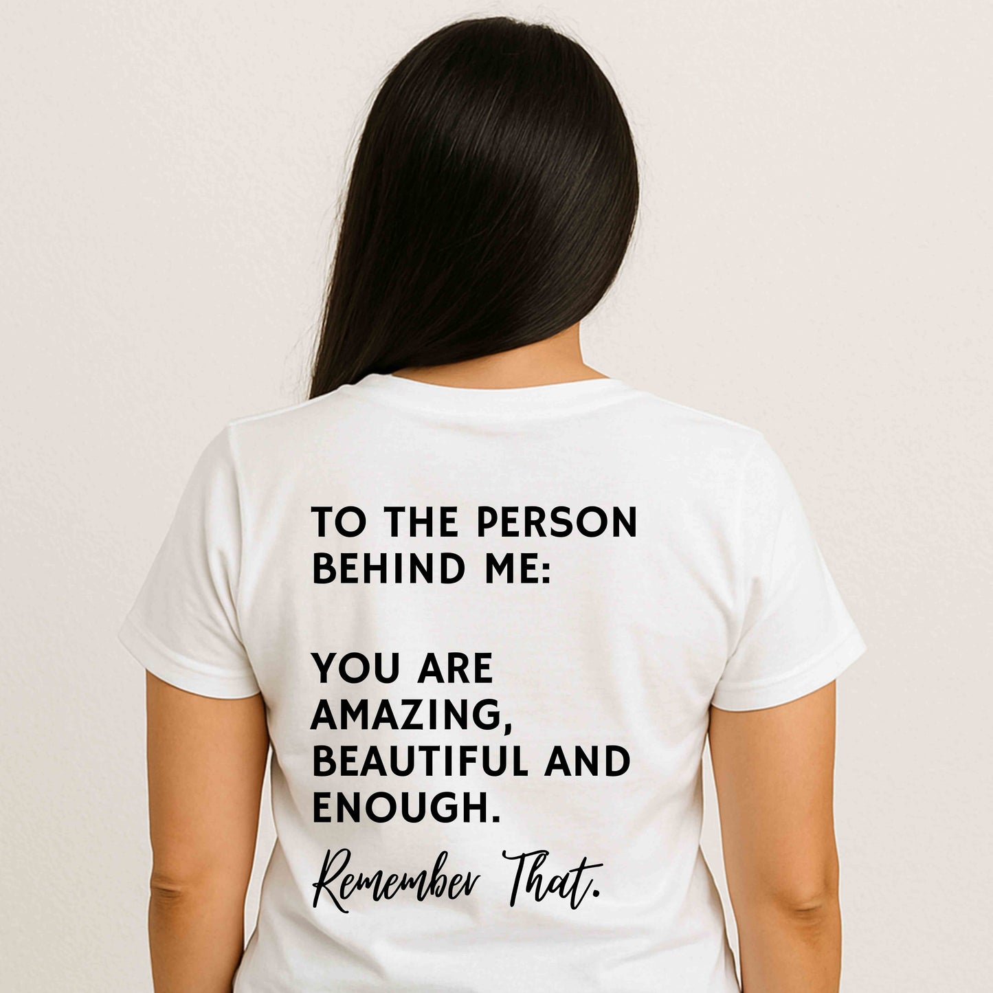 "You Matter" You Are Enough T-Shirt. A motivational affirmation tee with an uplifting quote, perfect for everyday wear or thoughtful gifts