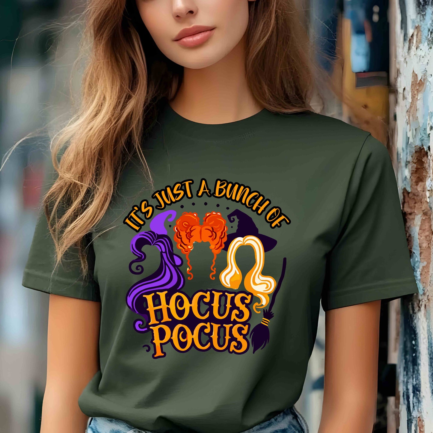Hocus Pocus Halloween Shirt – Witchy Spooky Season Graphic Tee or Sweatshirt – Fall Party Outfit for Halloween Lovers
