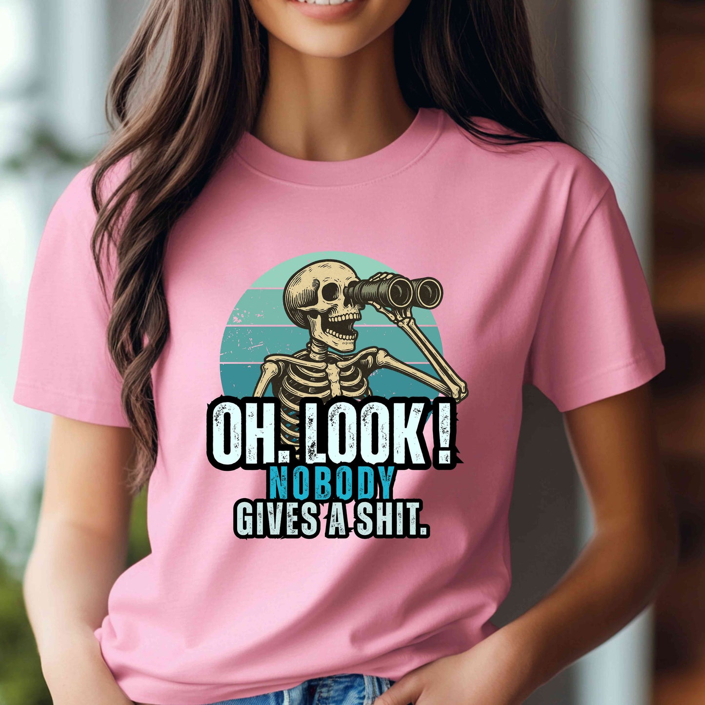 Oh Look Nobody Gives A Shit PNG, Funny Shirt PNG