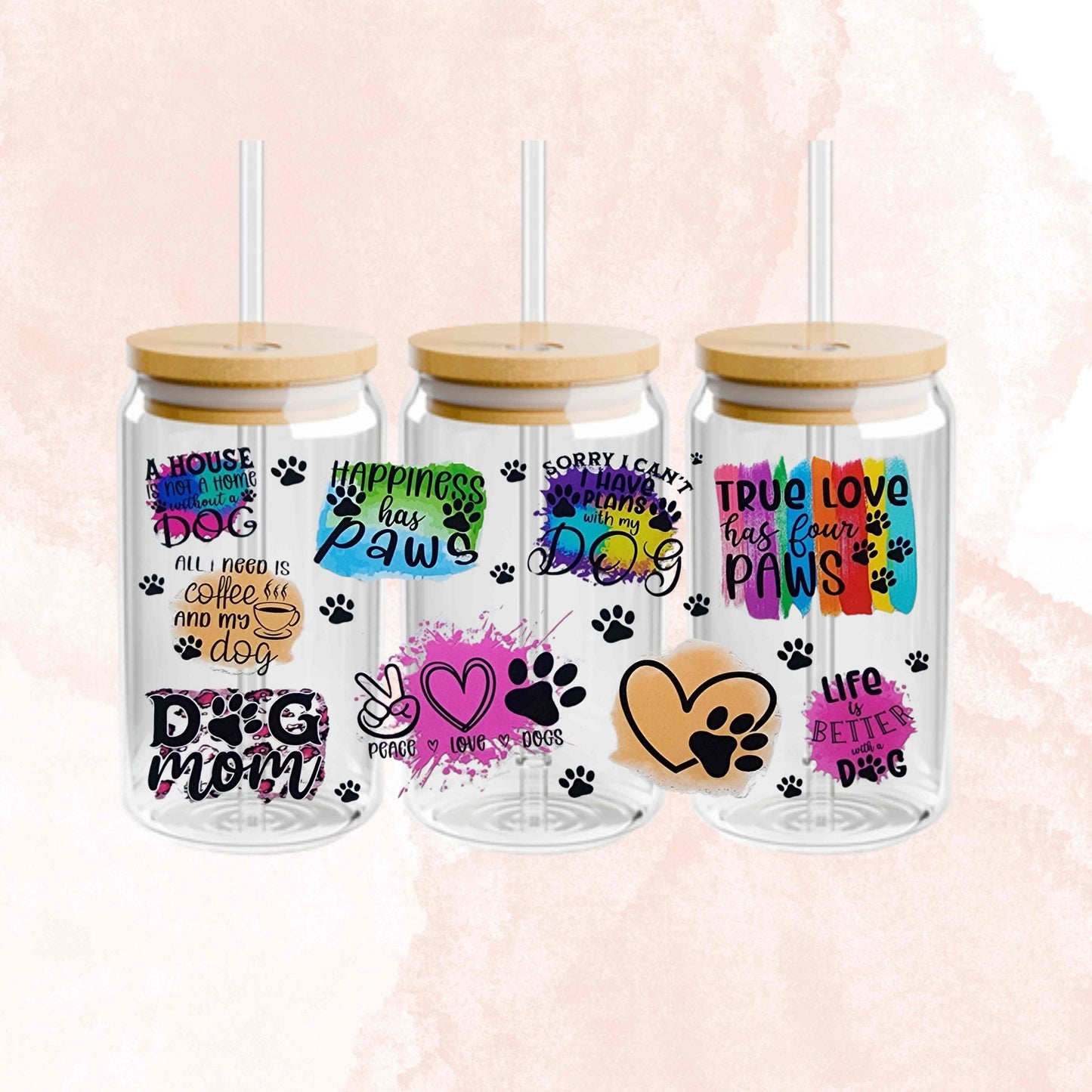 Dog Mom 16oz Libbey Cup