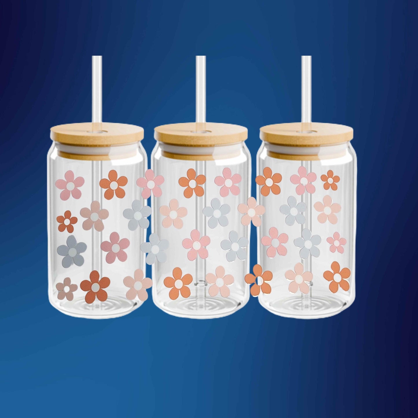 Flowers 16oz Libbey Cup