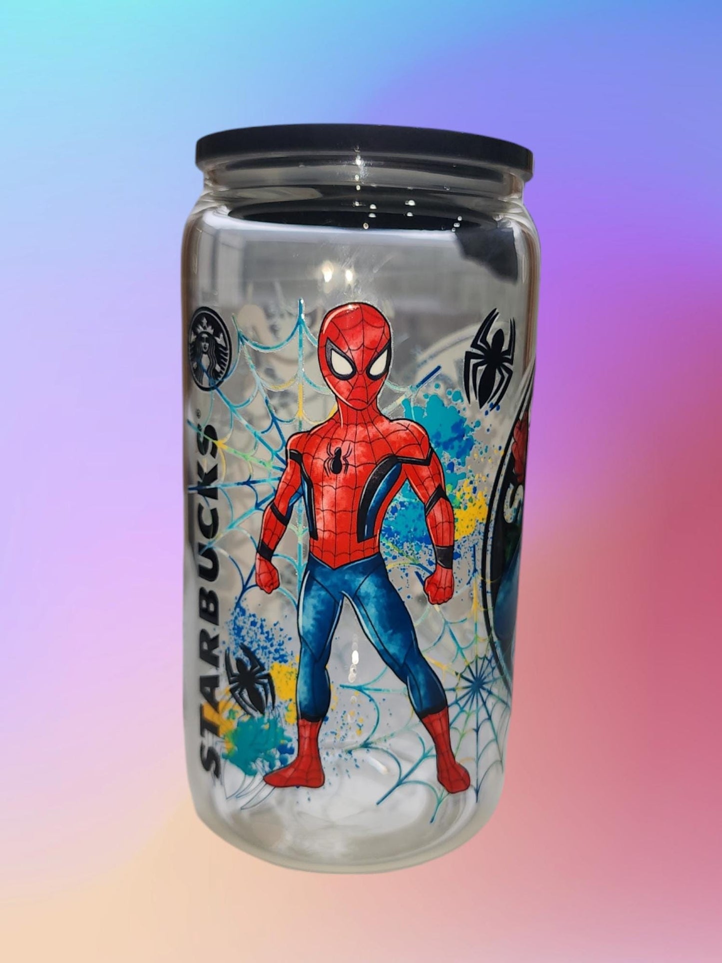 Starbucks Spiderman 16oz Libbey Cup
