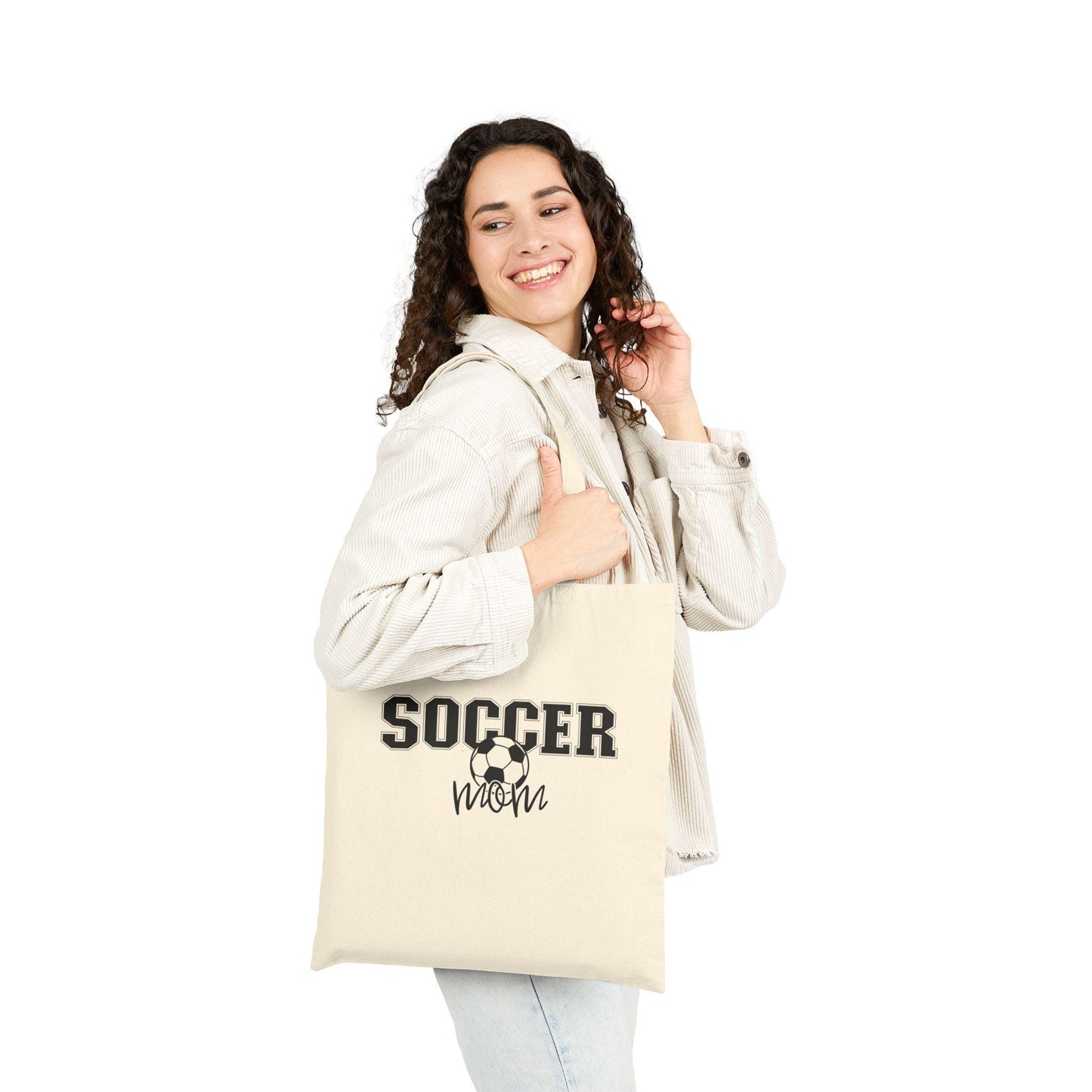Soccer Mom Tote Bag, Sports Mom Shoulder Bag