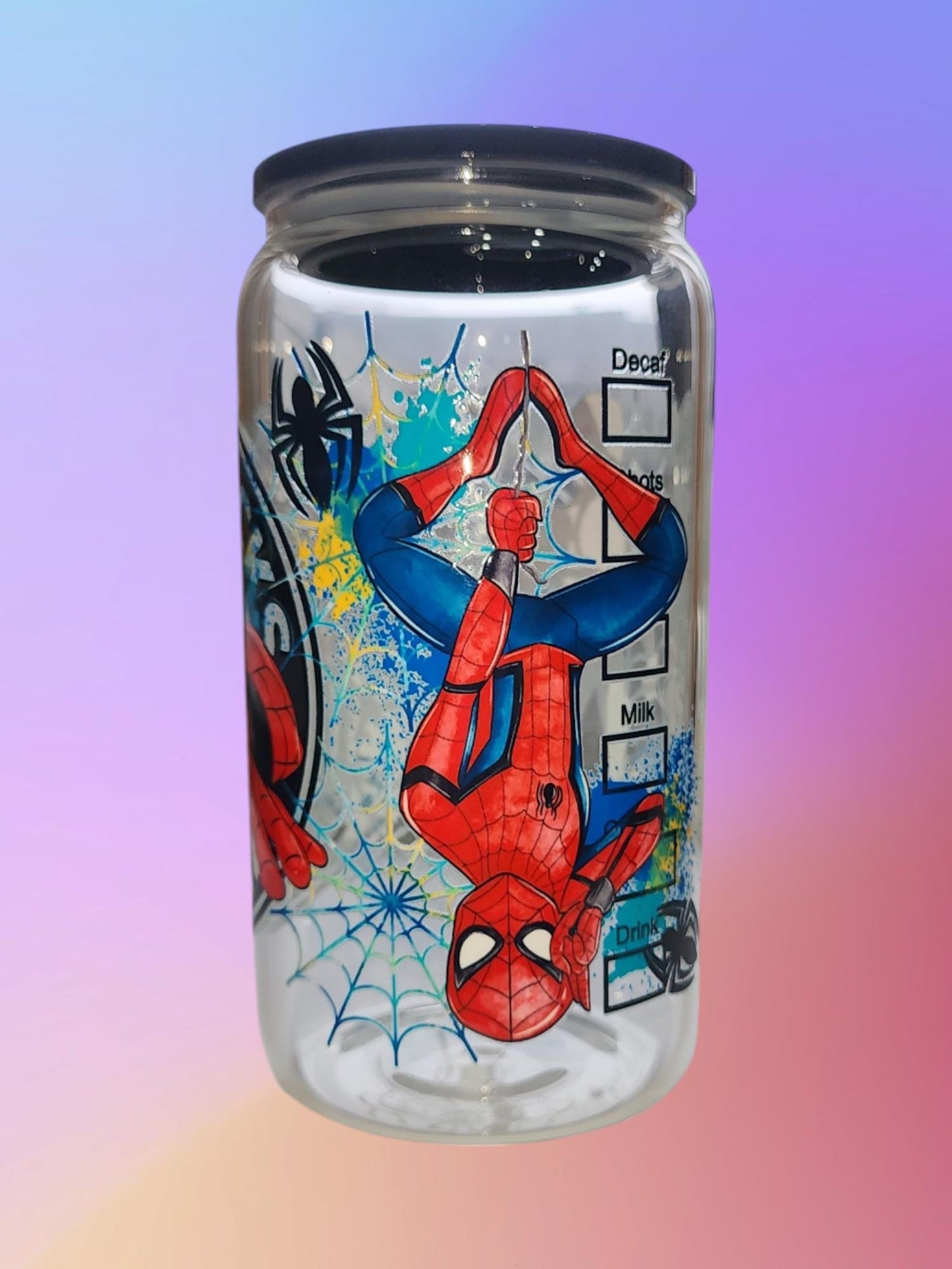 Starbucks Spiderman 16oz Libbey Cup