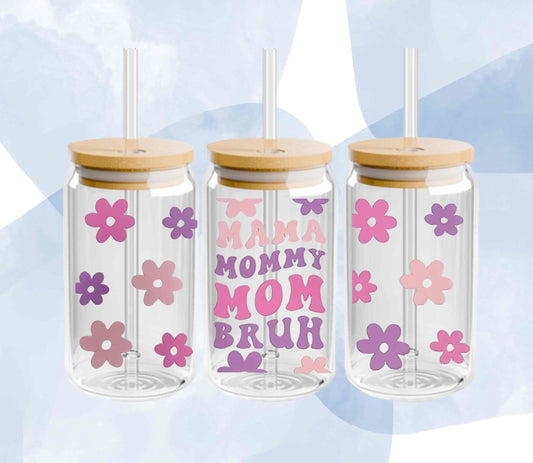 Mama, Mommy, Mom, Bruh 16oz Libbey Cup