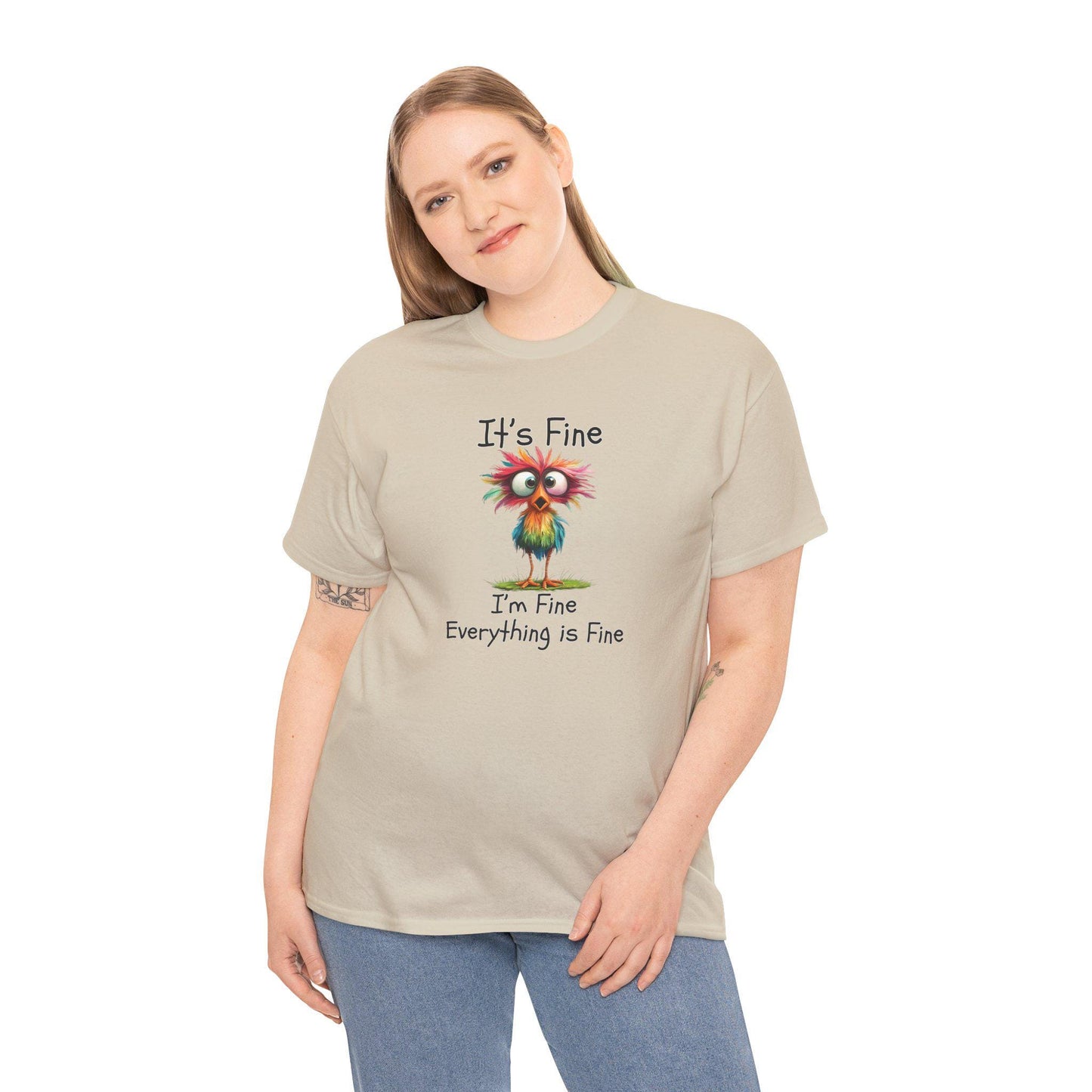 Funny Everything Is Fine Shirt,Graphic Tee, It's Fine, I'm Fine Everything is fine