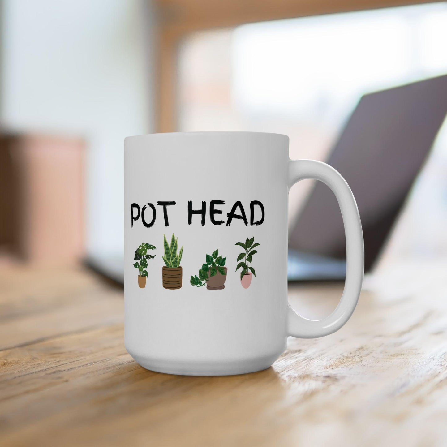 Pot Head Ceramic Mug for House Plant Lovers