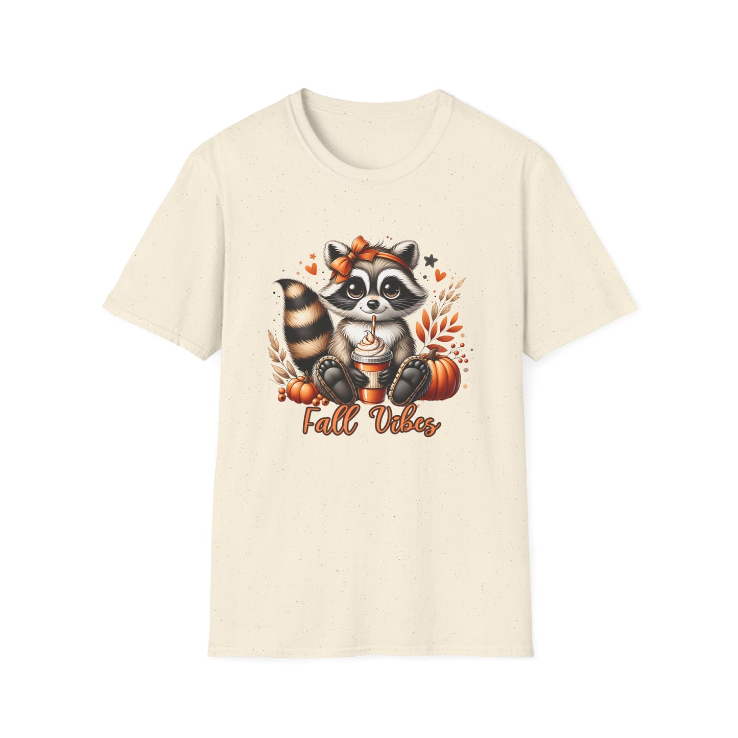 Fall Vibes Raccoon Shirt,Cute Pumpkin Spice Latte Shirt,Autumn Graphic Tee,Cute Raccoon Fall Shirt,Autumn Vibes Graphic Tee