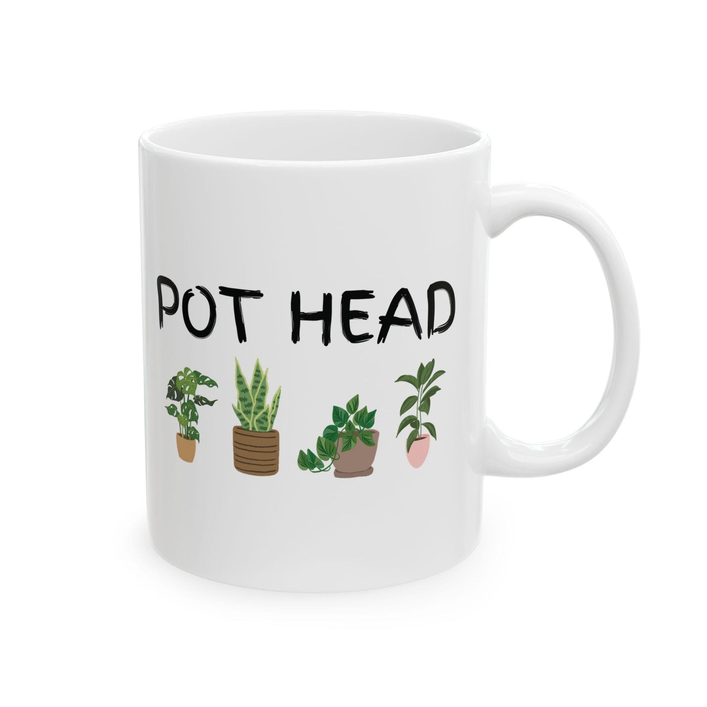 Pot Head Ceramic Mug for House Plant Lovers