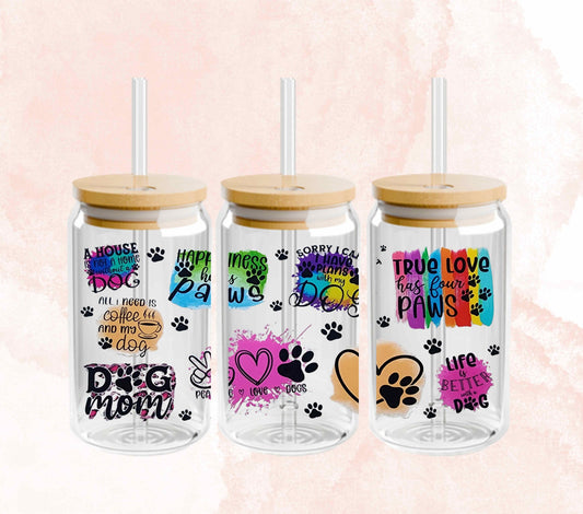 Dog Mom 16oz Libbey Cup