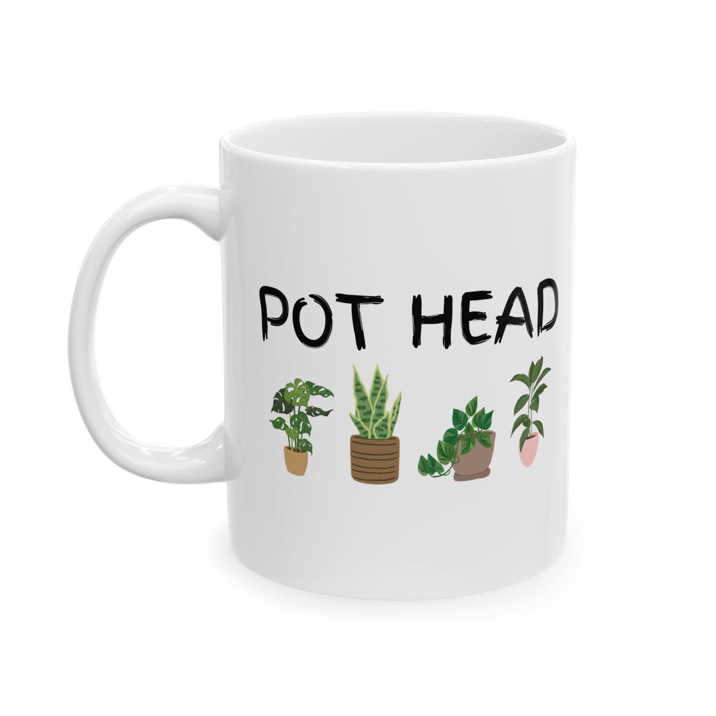 Pot Head Ceramic Mug for House Plant Lovers