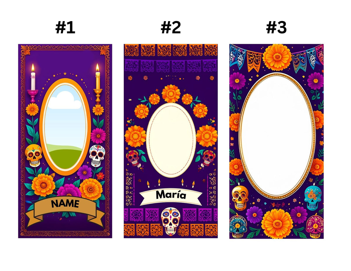 Personalized Día de los Muertos Memorial Candle | Custom Photo Veladora for Ofrenda & Day of the Dead Altar