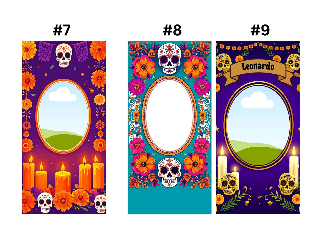 Personalized Día de los Muertos Memorial Candle | Custom Photo Veladora for Ofrenda & Day of the Dead Altar