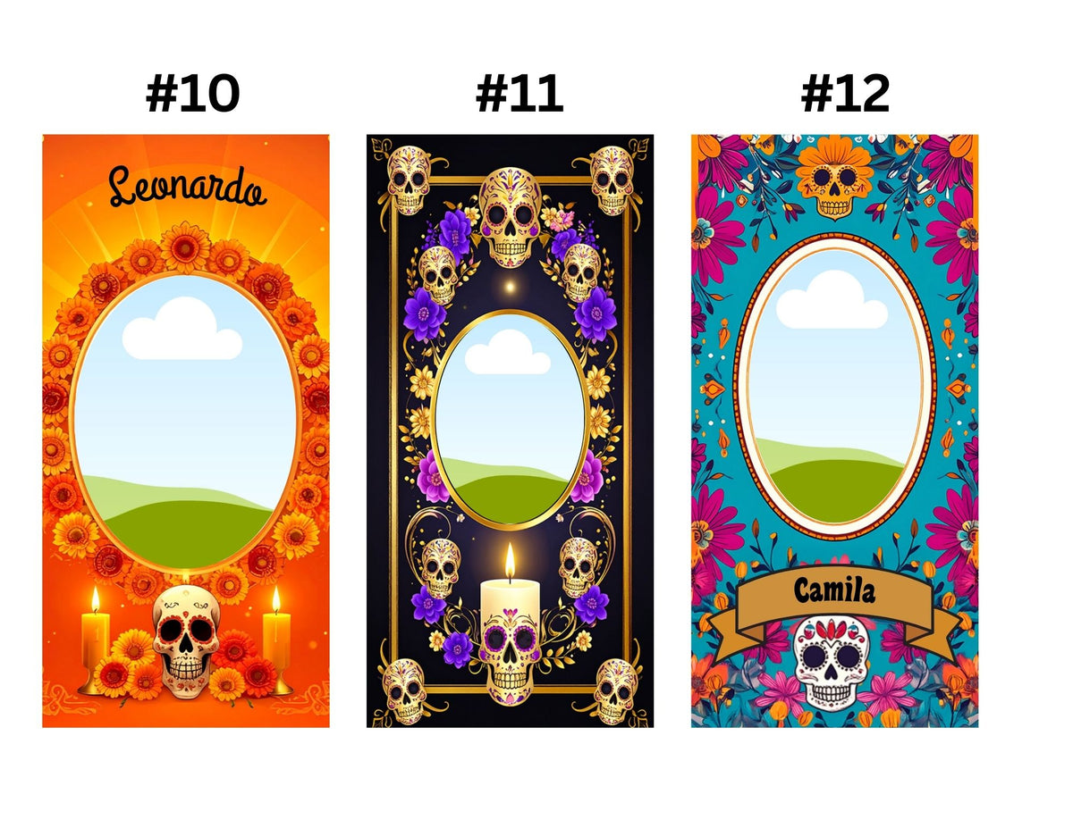 Personalized Día de los Muertos Memorial Candle | Custom Photo Veladora for Ofrenda & Day of the Dead Altar