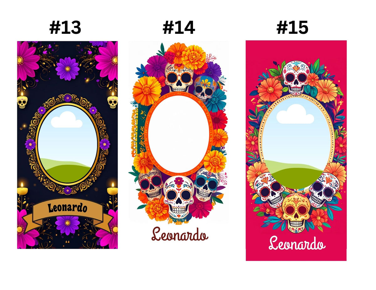 Personalized Día de los Muertos Memorial Candle | Custom Photo Veladora for Ofrenda & Day of the Dead Altar