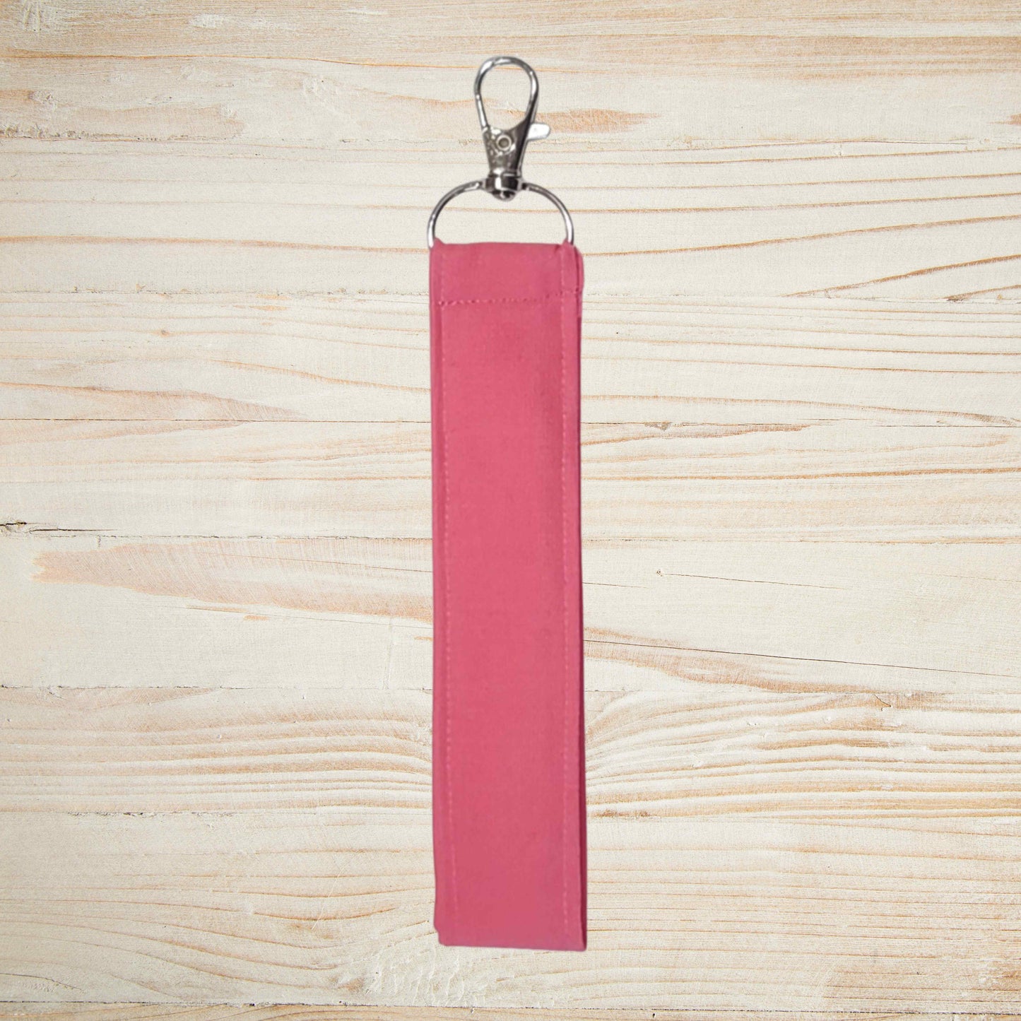 Fabric wristlet keychain with sturdy key ring. Perfect key holder strap for car keys, house keys, and everyday use