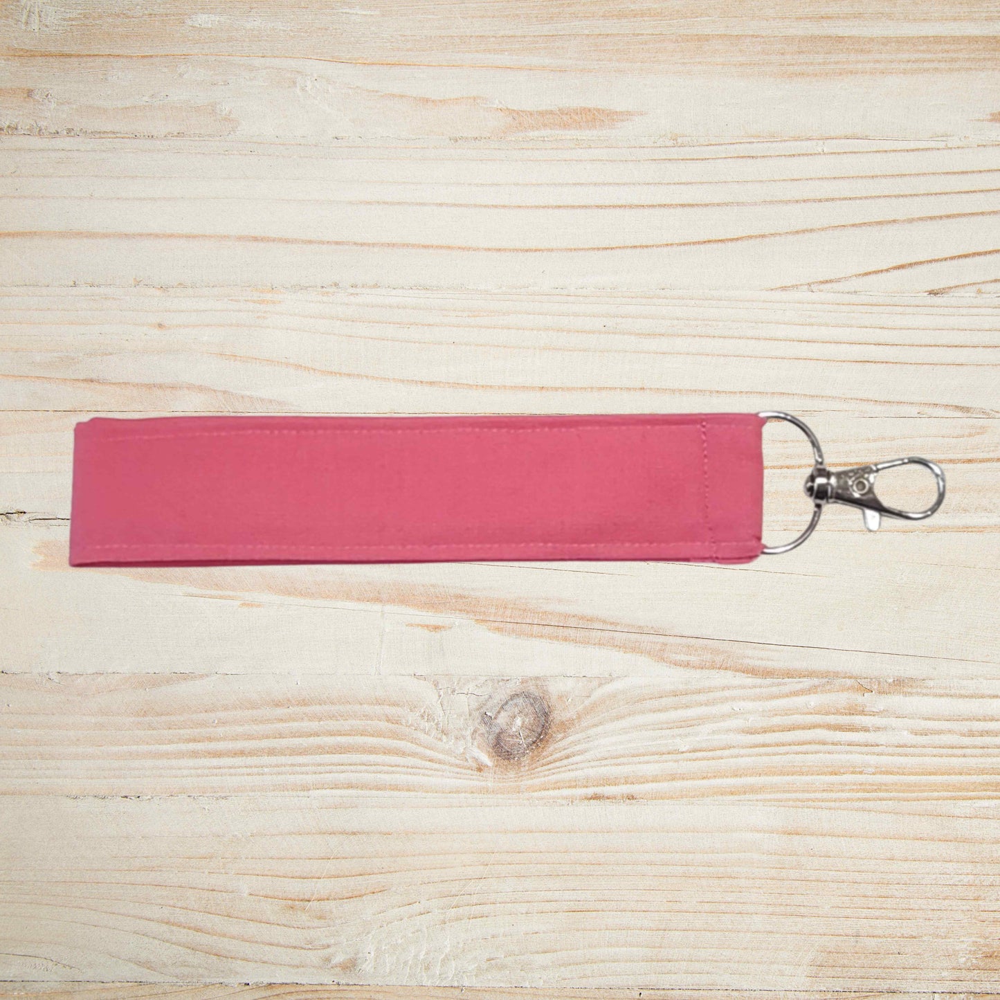 Fabric wristlet keychain with sturdy key ring. Perfect key holder strap for car keys, house keys, and everyday use