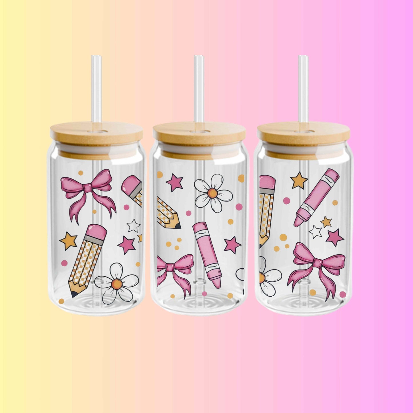 Back to School 16oz Libbey Cup