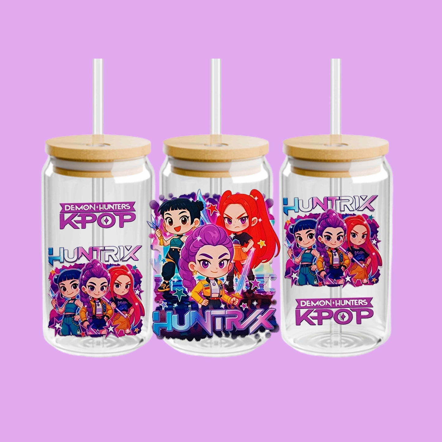 KPOP Demon Hunters 16oz Acrylic or Glass Cup