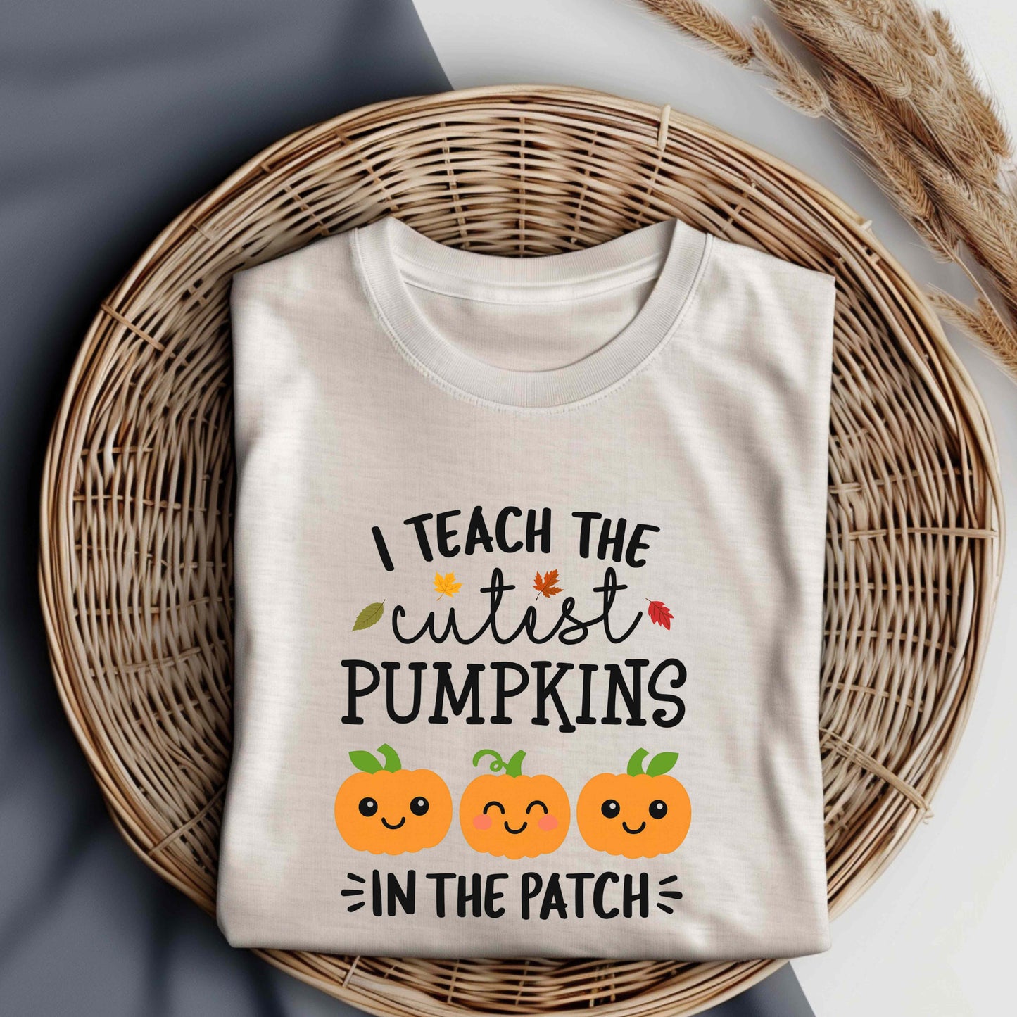 I Teach The Cutest Pumpkins In The Patch Shirt, Cute Fall Teacher Shirts