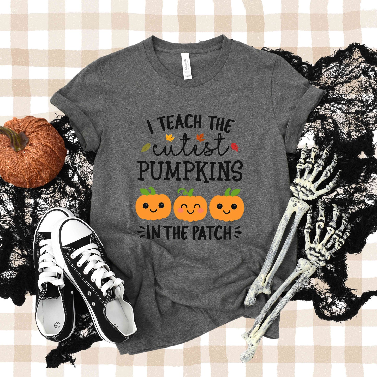 I Teach The Cutest Pumpkins In The Patch Shirt, Cute Fall Teacher Shirts