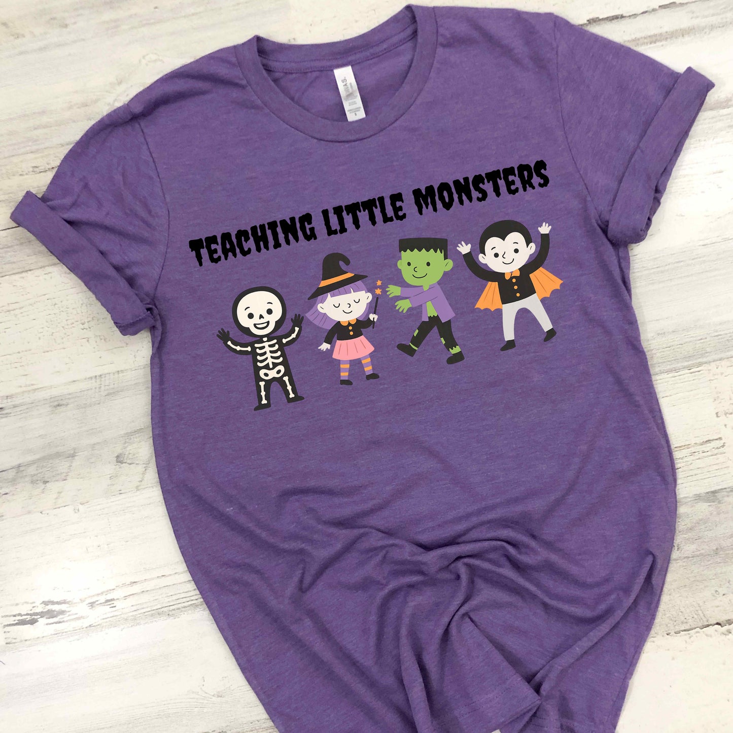 Teaching Little Monsters Teacher Halloween Shirt