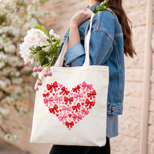 Valentine’s Day Coquette Bow Tote bag