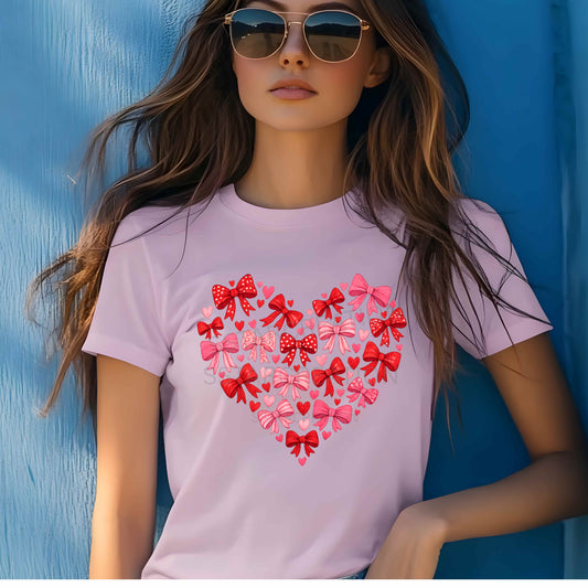 Valentine’s Day Coquette Bow Tshirt