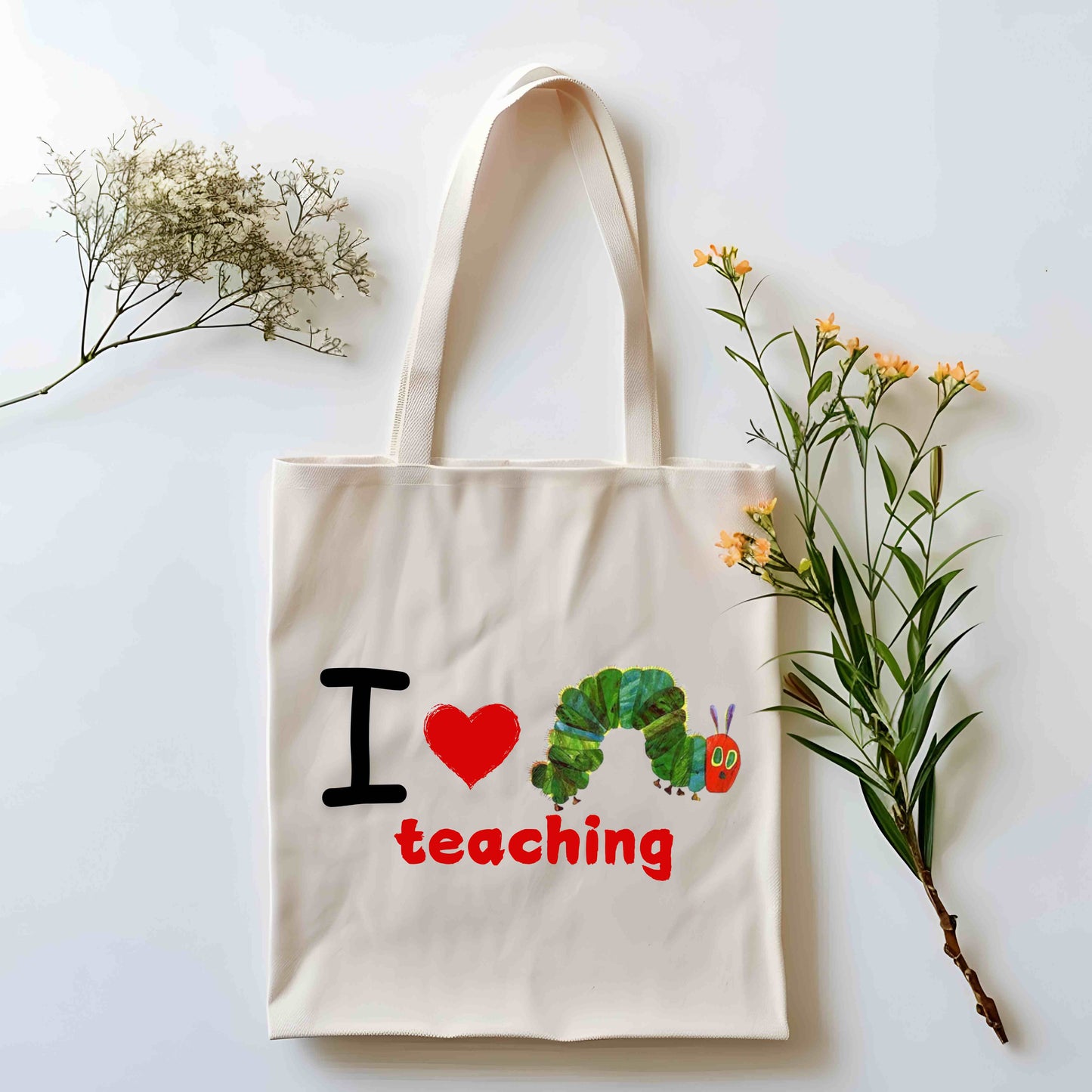 I Love teaching Teacher tote, Teacher Appreciation Gift, Inspirational Teachers Tote