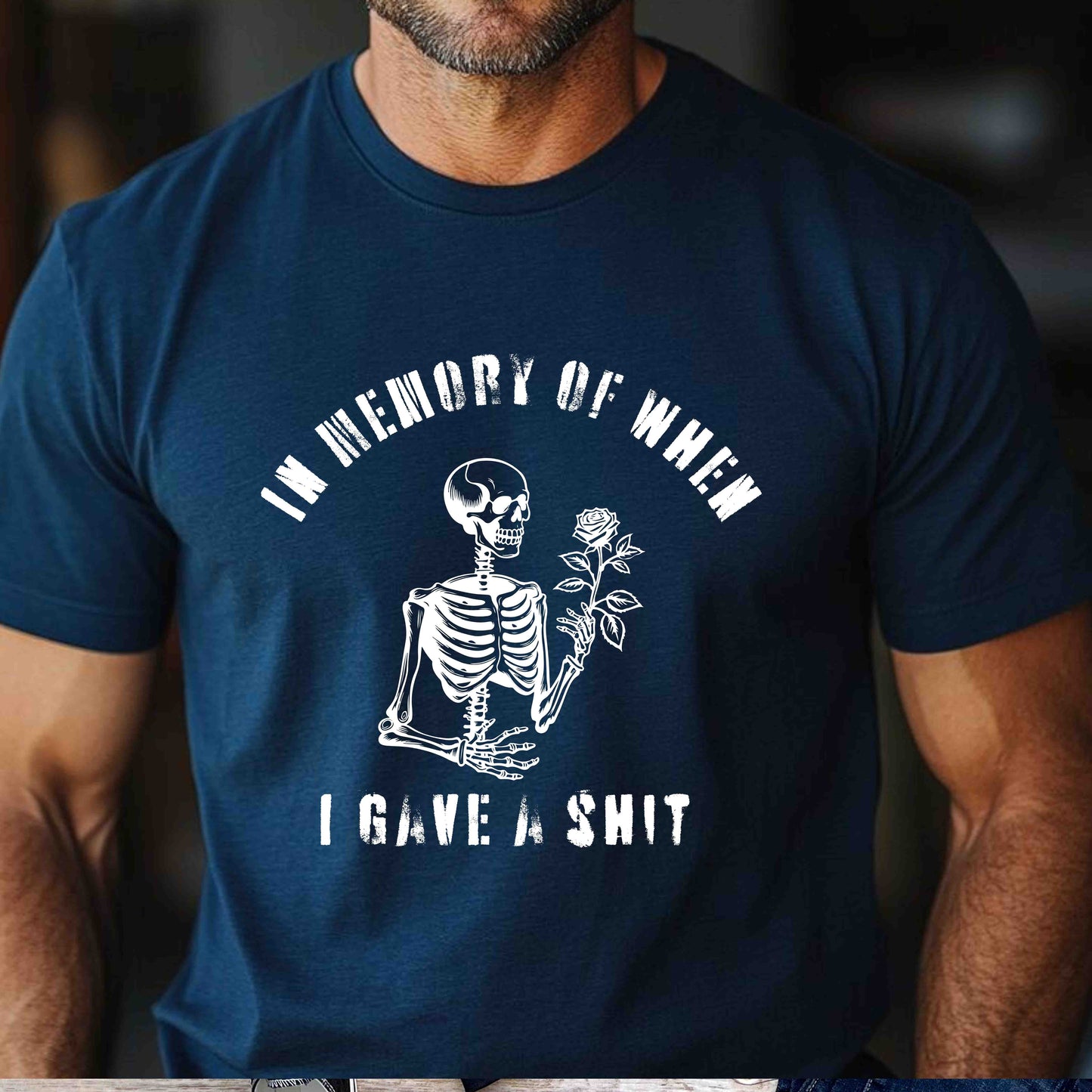 Funny In memory of when I gave a Shit, Halloween humor Shirt, Funny Shirt for Fall, Unisex Shirt
