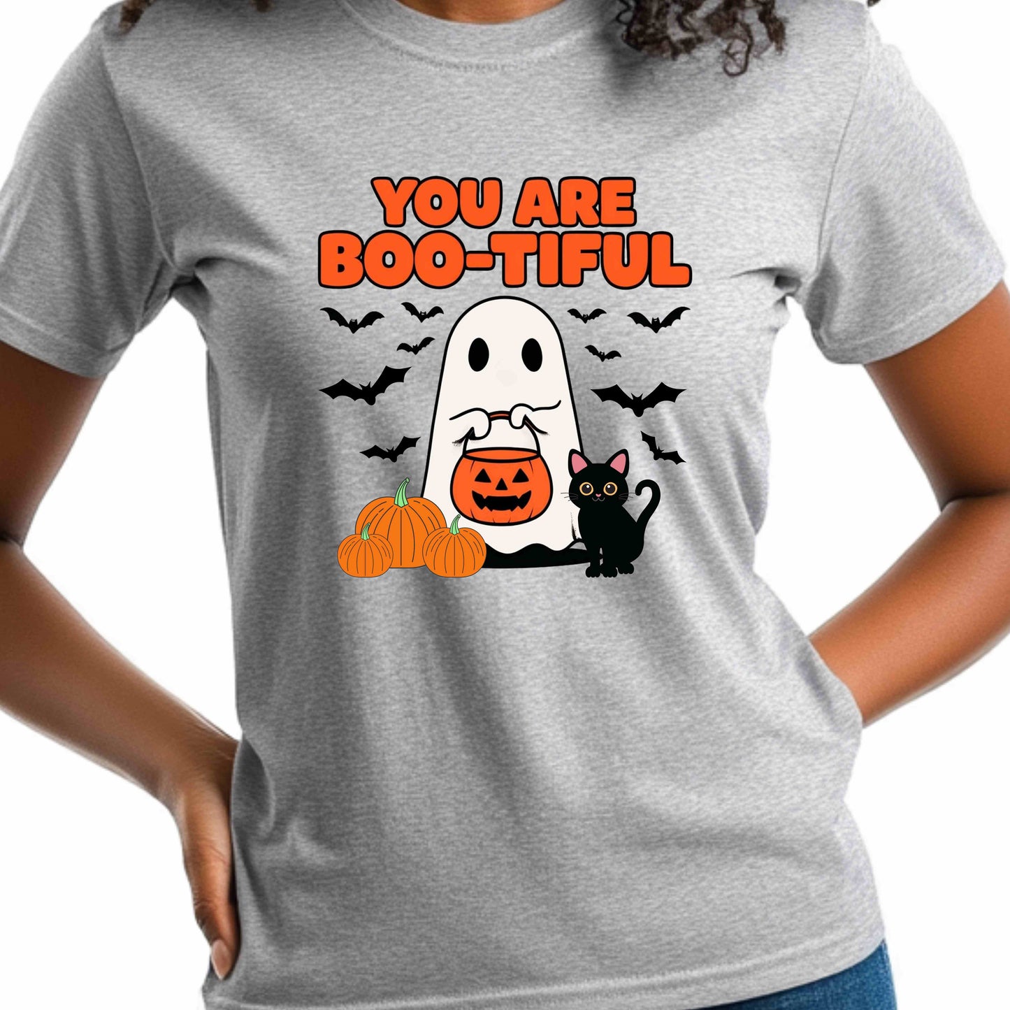 You Are Boo-tiful shirt, Cute Ghost Boo-tiful shirt, Kids and Adult Spooky Season, Fall Shirt, Holiday Wear