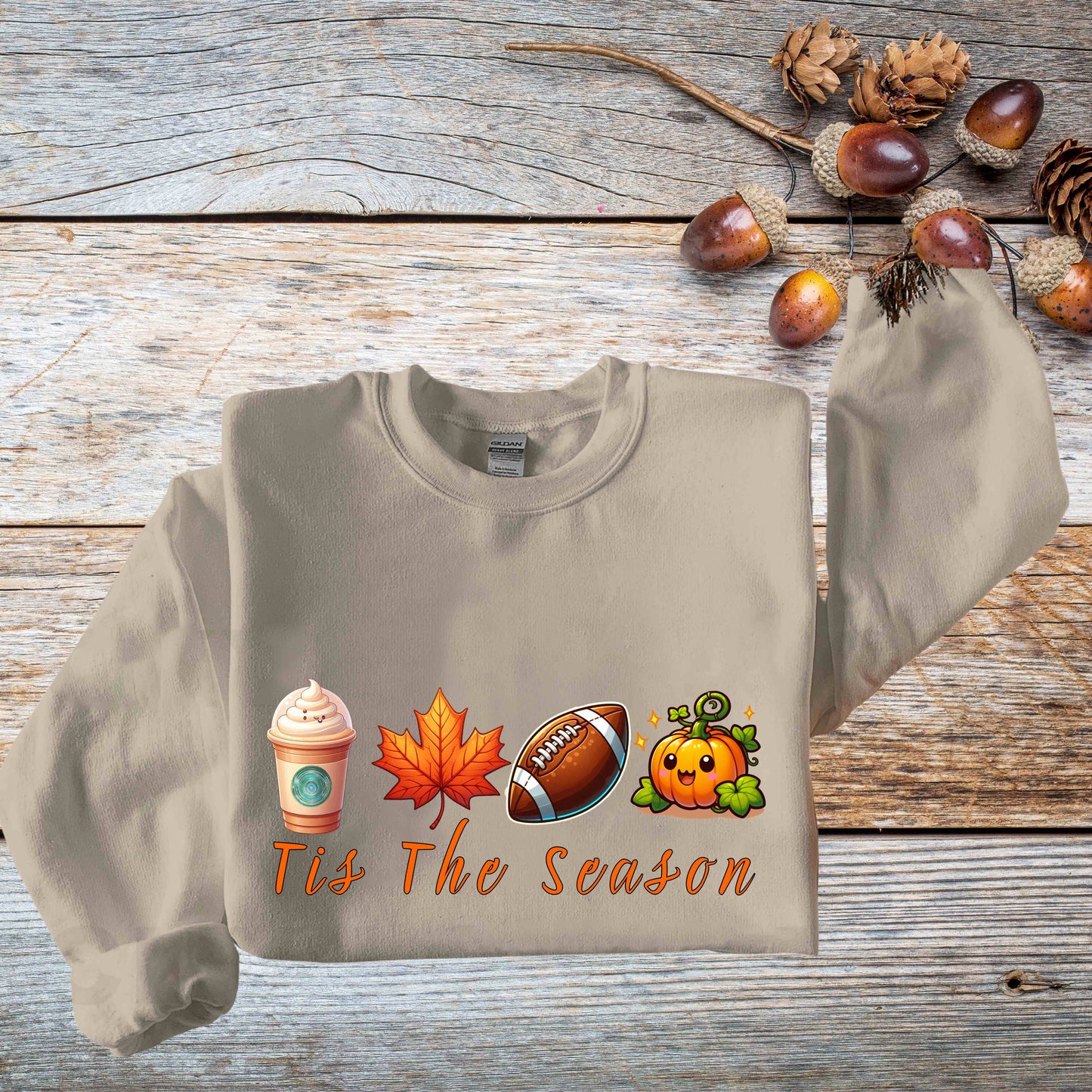 Tis' The Season Fall Sweatshirt, Fall Football Sweatshirt, Halloween Sweatshirt