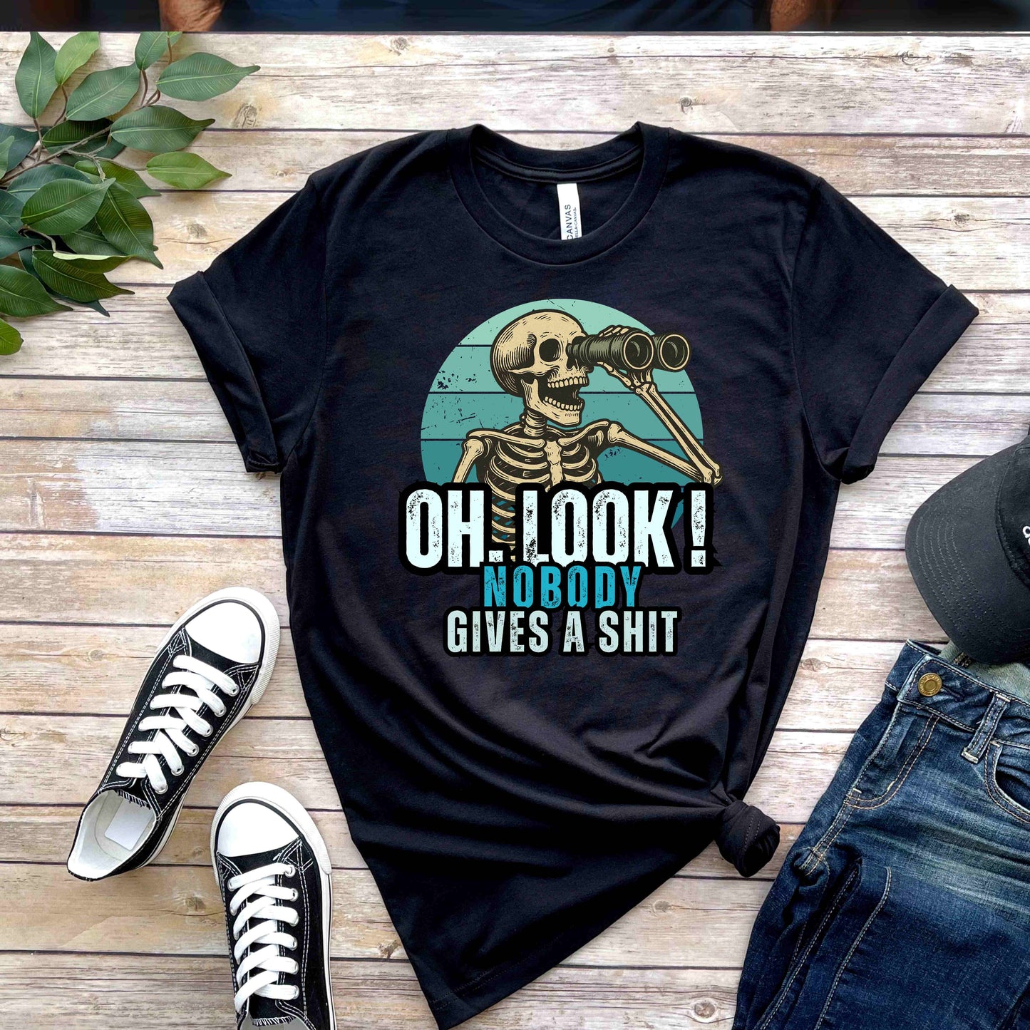 Oh Look Nobody Gives A Shit PNG,  Funny Shirt PNG