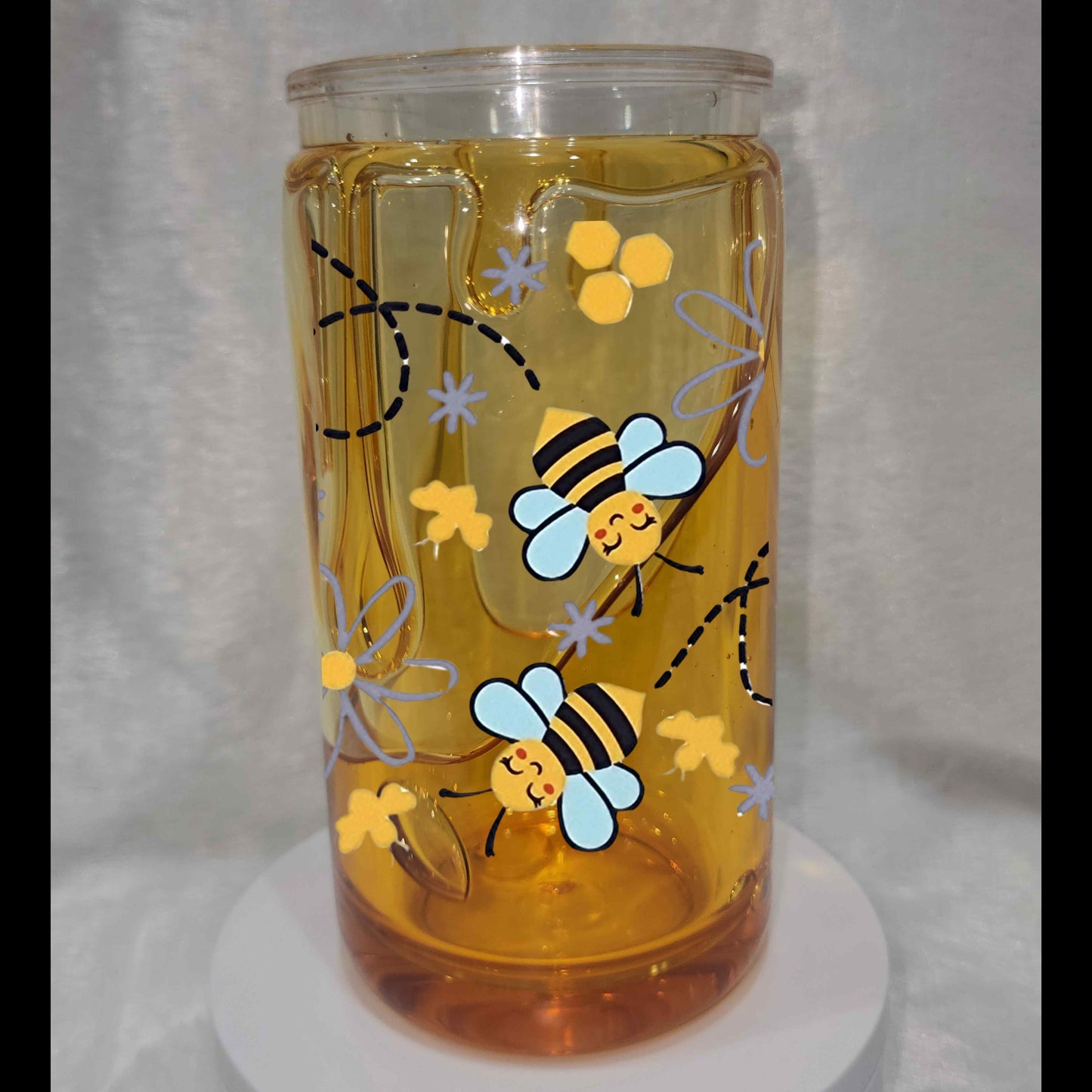 Honey Drip Snow Globe Tumbler, Acrylic Cup, 16oz