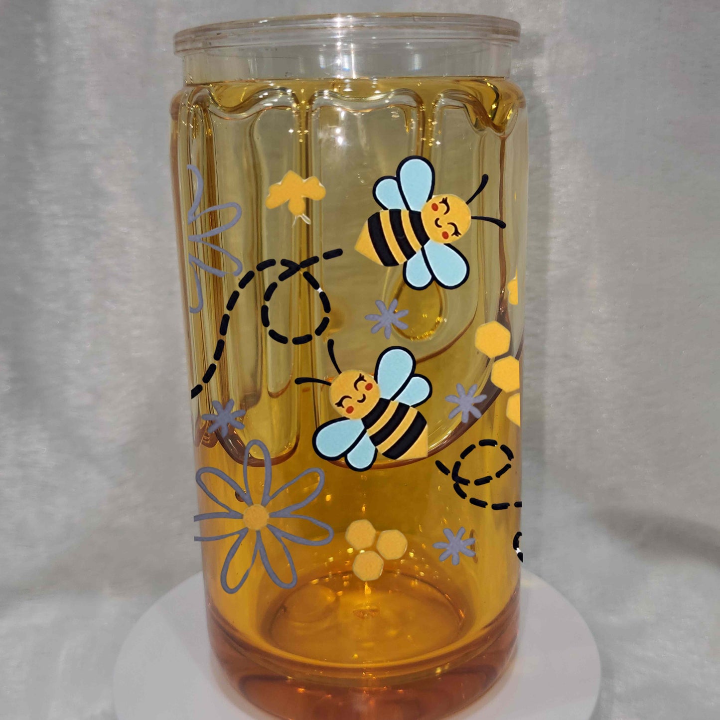 Honey Drip Snow Globe Tumbler, Acrylic Cup, 16oz
