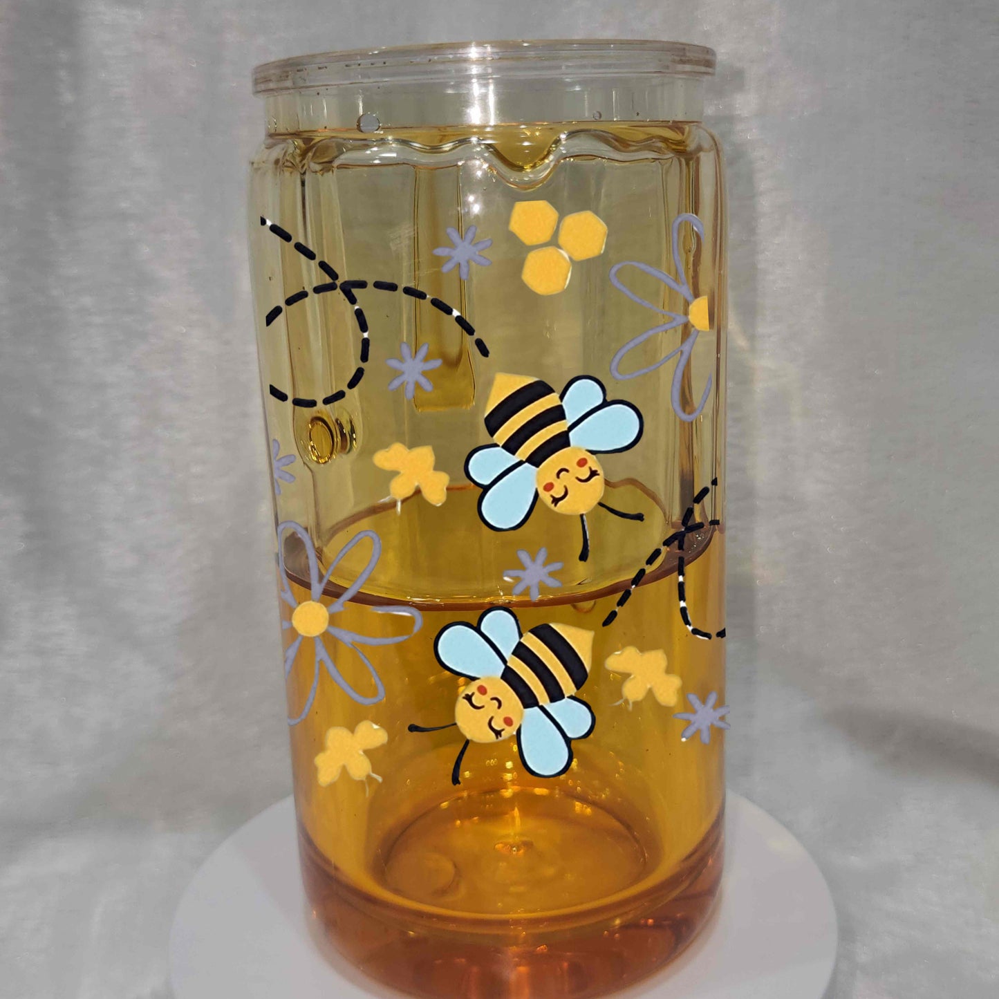 Honey Drip Snow Globe Tumbler, Acrylic Cup, 16oz