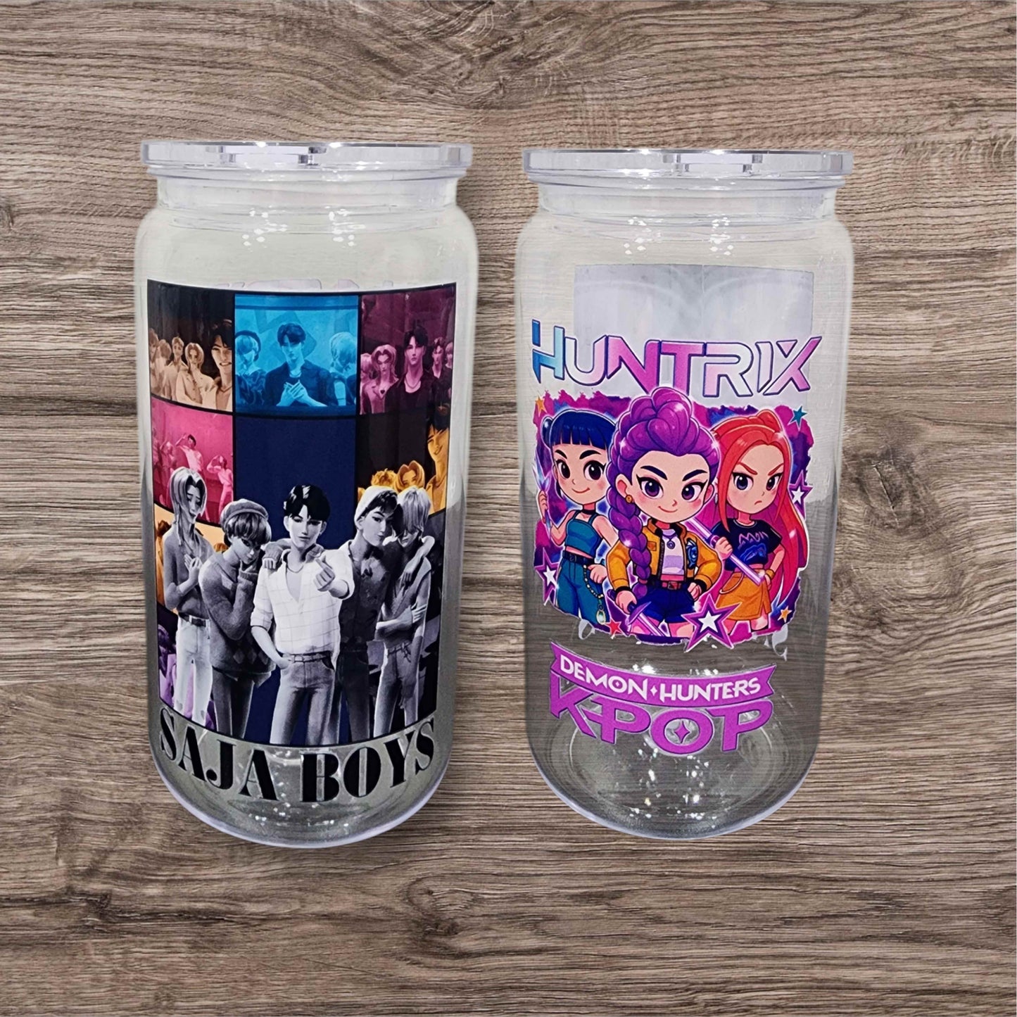 KPOP Demon Hunters & Saja Boys 16oz Acrylic or Glass Cup
