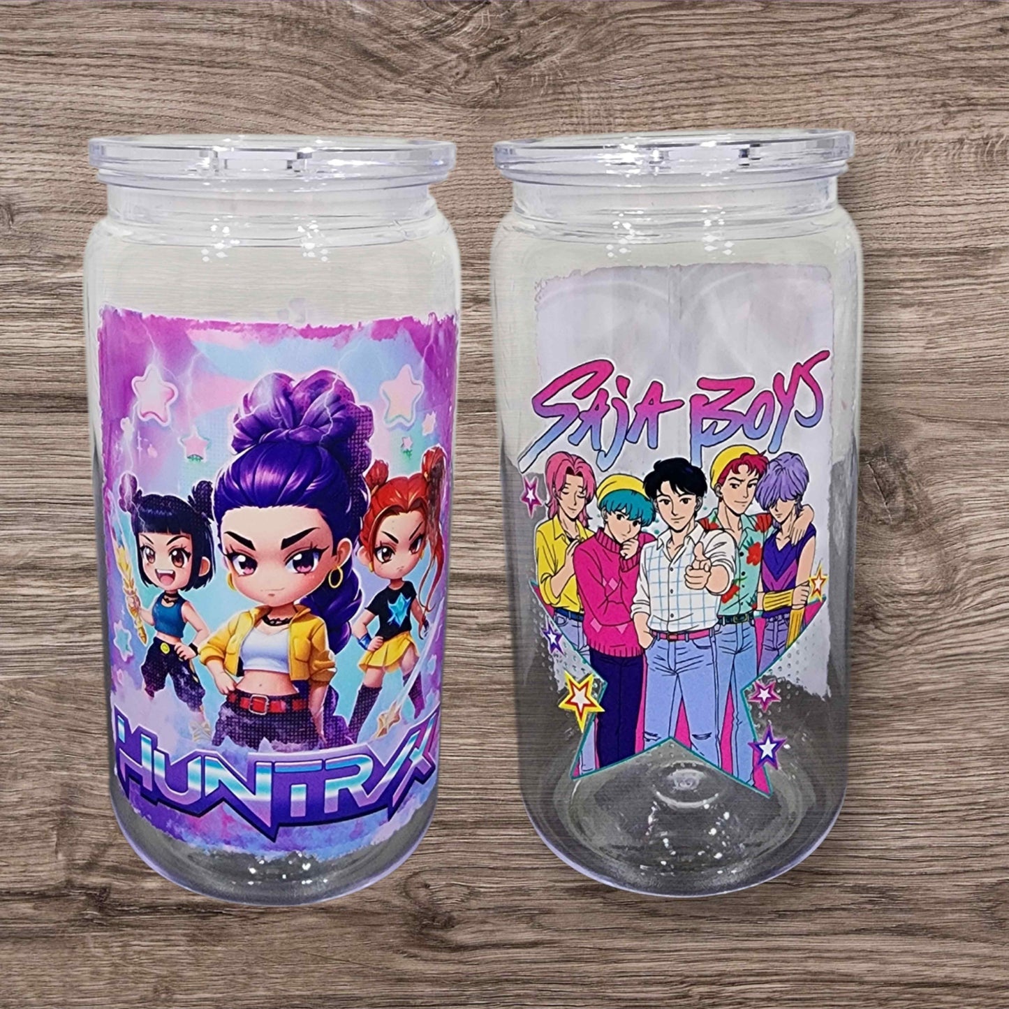 KPOP Demon Hunters & Saja Boys 16oz Acrylic or Glass Cup